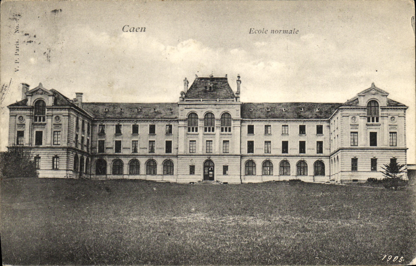 VINTAGE POSTCARD Caen L Teacher training school