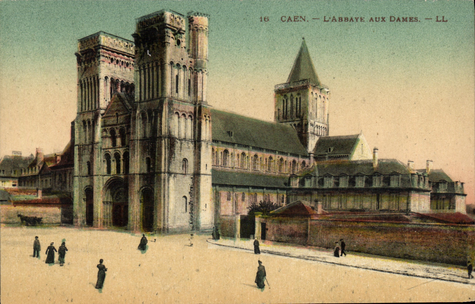 POSTAL Caen L abadia de la VENDIMIA con las senoras