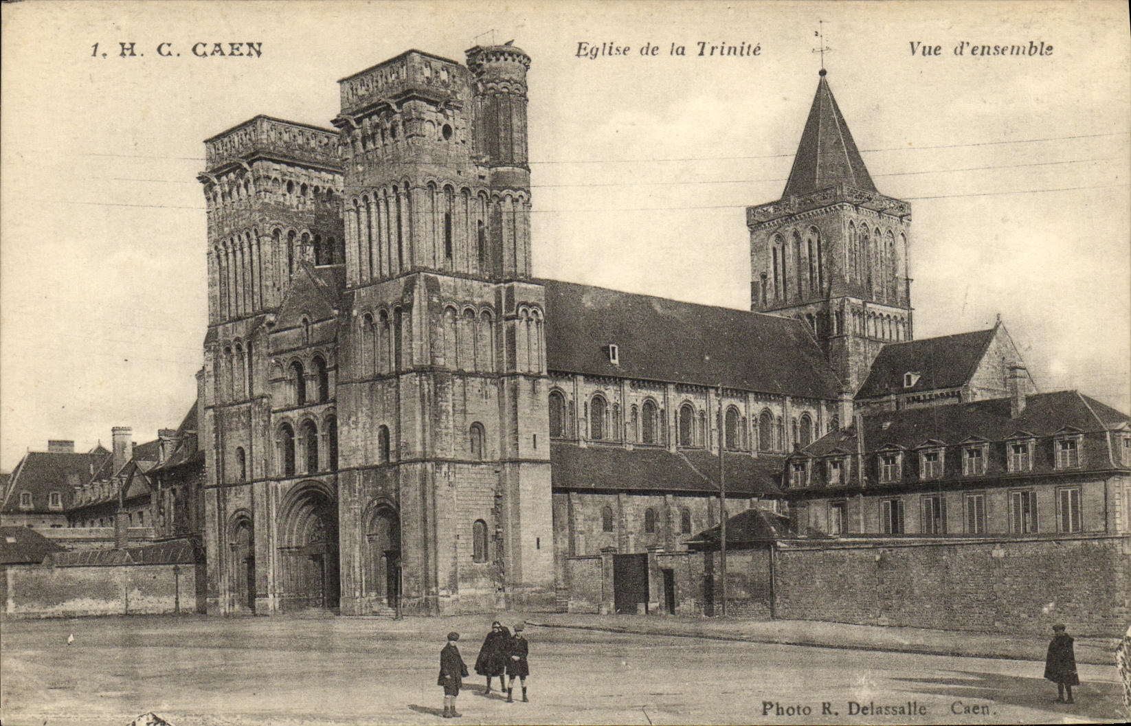 Iglesia de Caen de la POSTAL de la VENDIMIA de la D vista trinidad junto