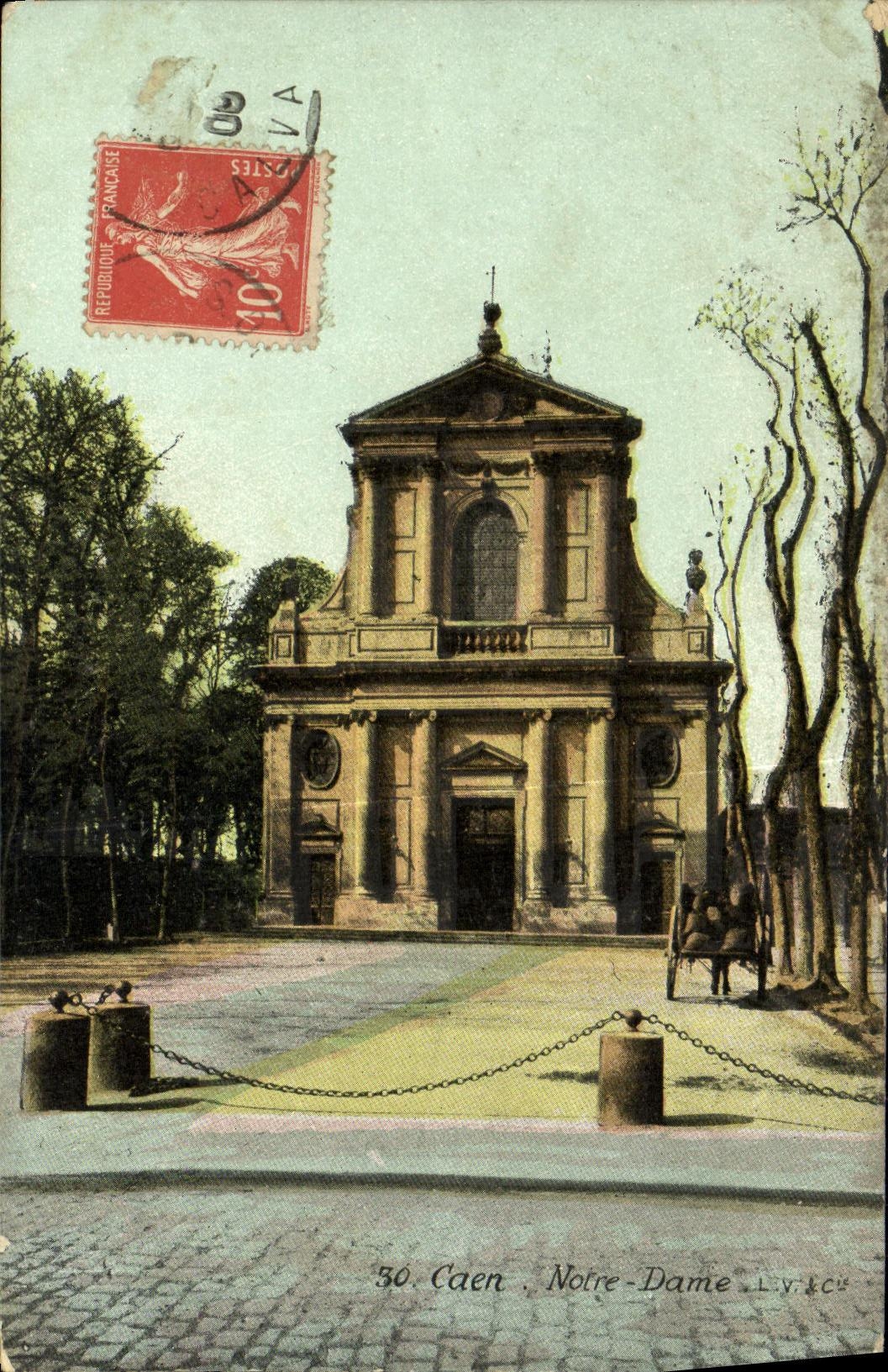 POSTAL Caen Notre Dame de la VENDIMIA