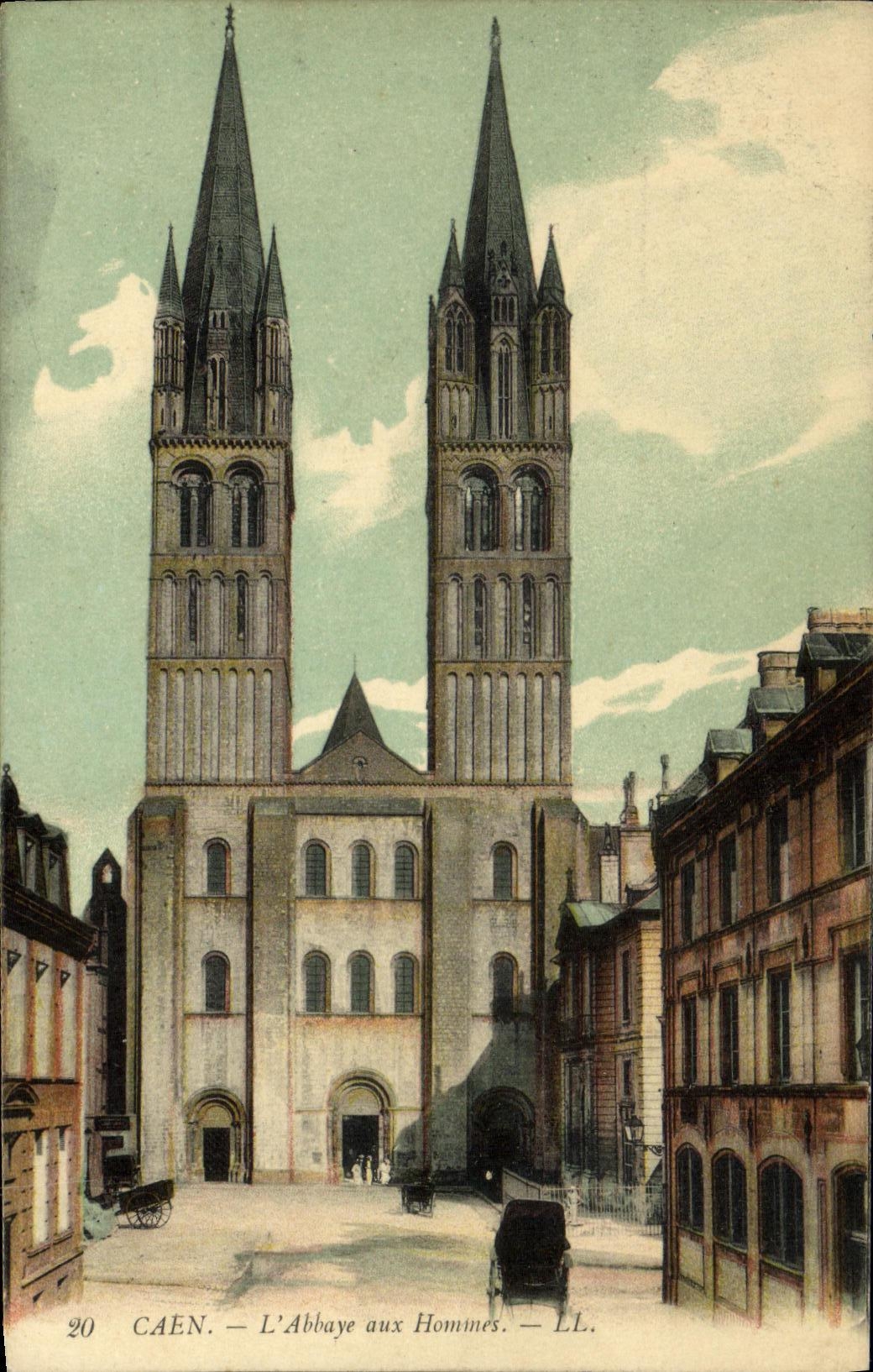 POSTAL Caen L abadia de la VENDIMIA con los hombres