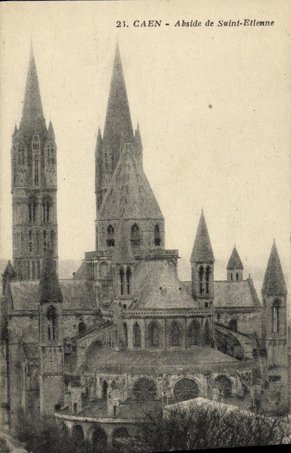 Apse de Caen de la POSTAL de la VENDIMIA de St  Etienne