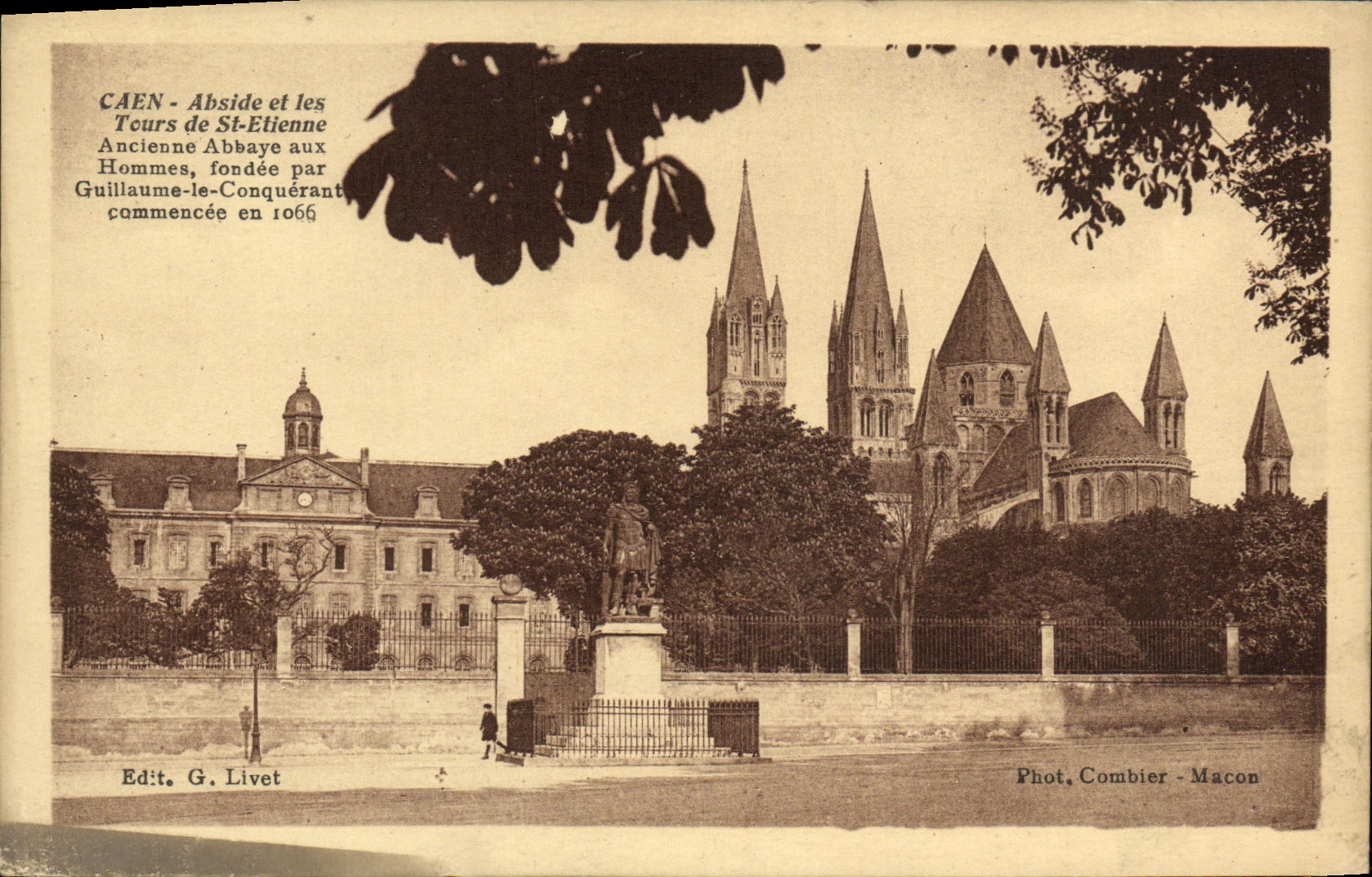 Apse de Caen de la POSTAL de la VENDIMIA y la vuelta de St  Etienne