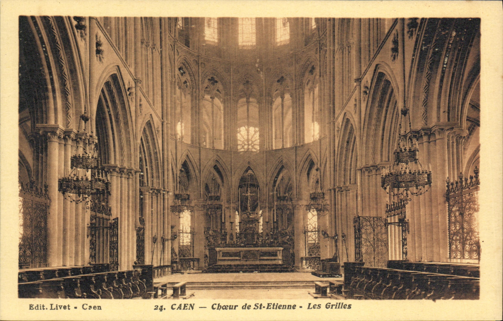 Estribillo de Caen de la POSTAL de la VENDIMIA de Etienne de las rejillas Saint