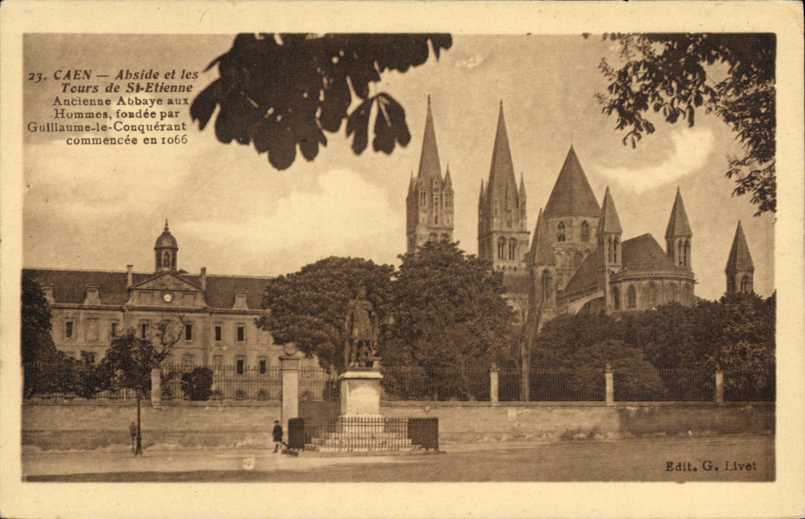 Apse de Caen de la POSTAL de la VENDIMIA y viajes de St  Etienne