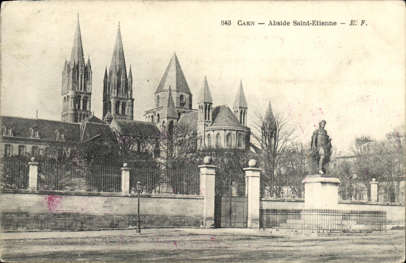 Apse Etienne de Caen de la POSTAL de la VENDIMIA Saint