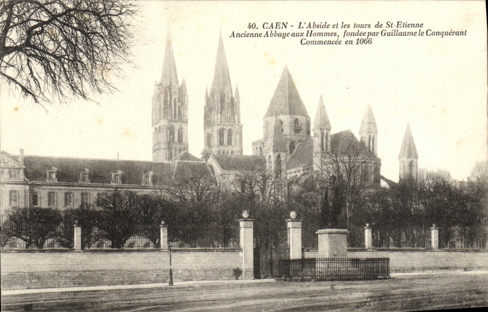 Apse de Caen de la POSTAL de la VENDIMIA y viajes de Etienne Saint