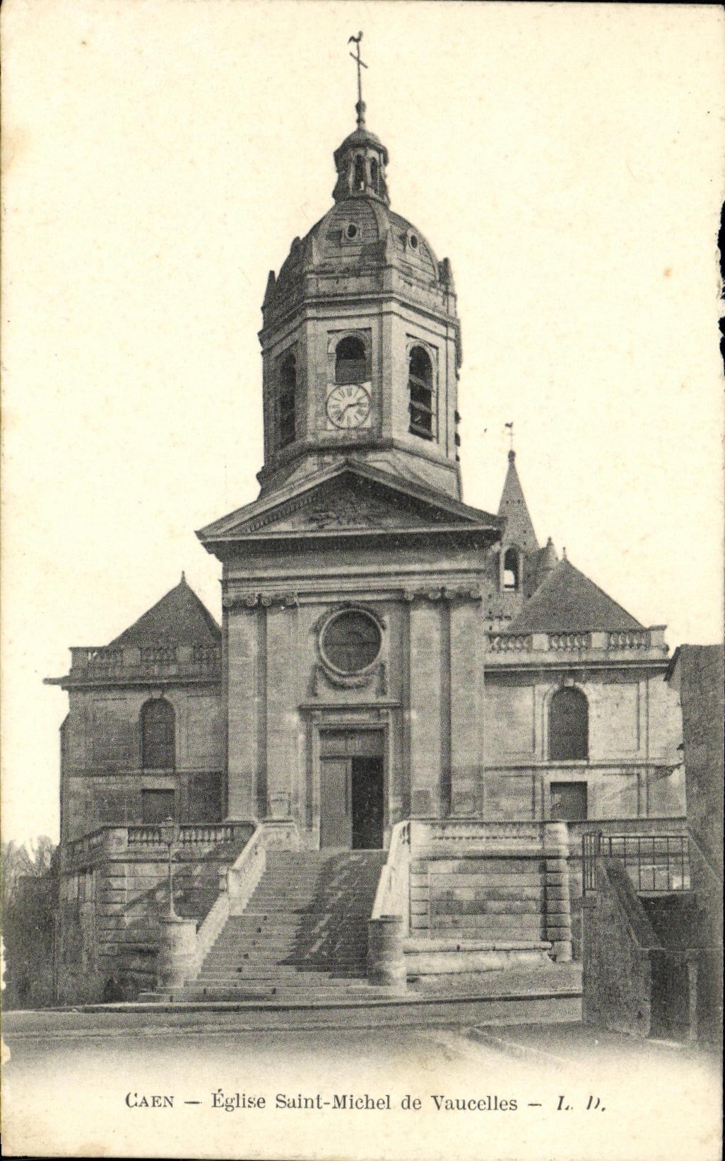 POSTAL Caen L Saint Michel de la VENDIMIA de la iglesia de Vaucelles