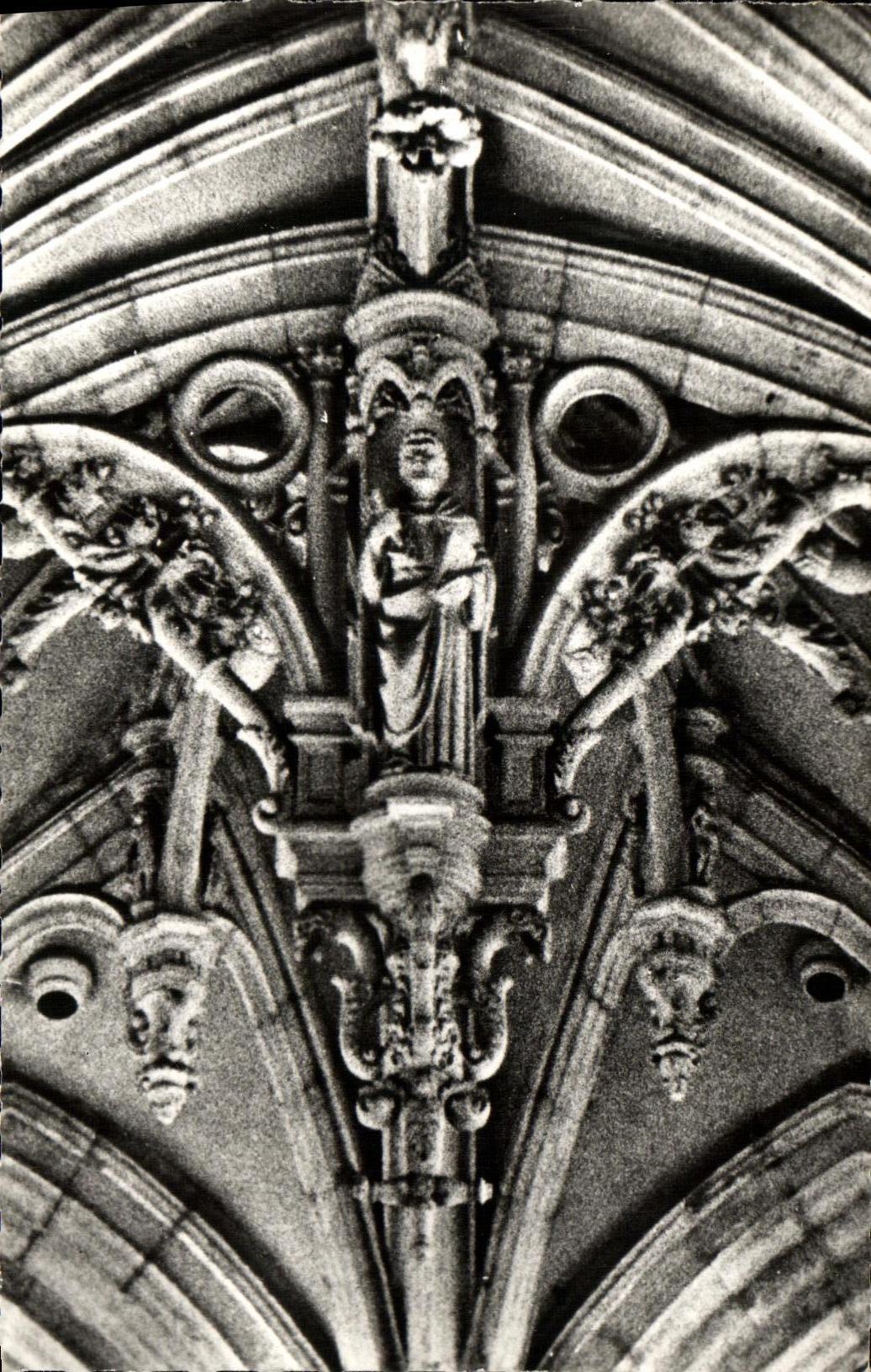 POSTAL Caen L situee principal de la VENDIMIA del Saint Pierre trapezoidal de la iglesia a la tapa del puente principal del horno