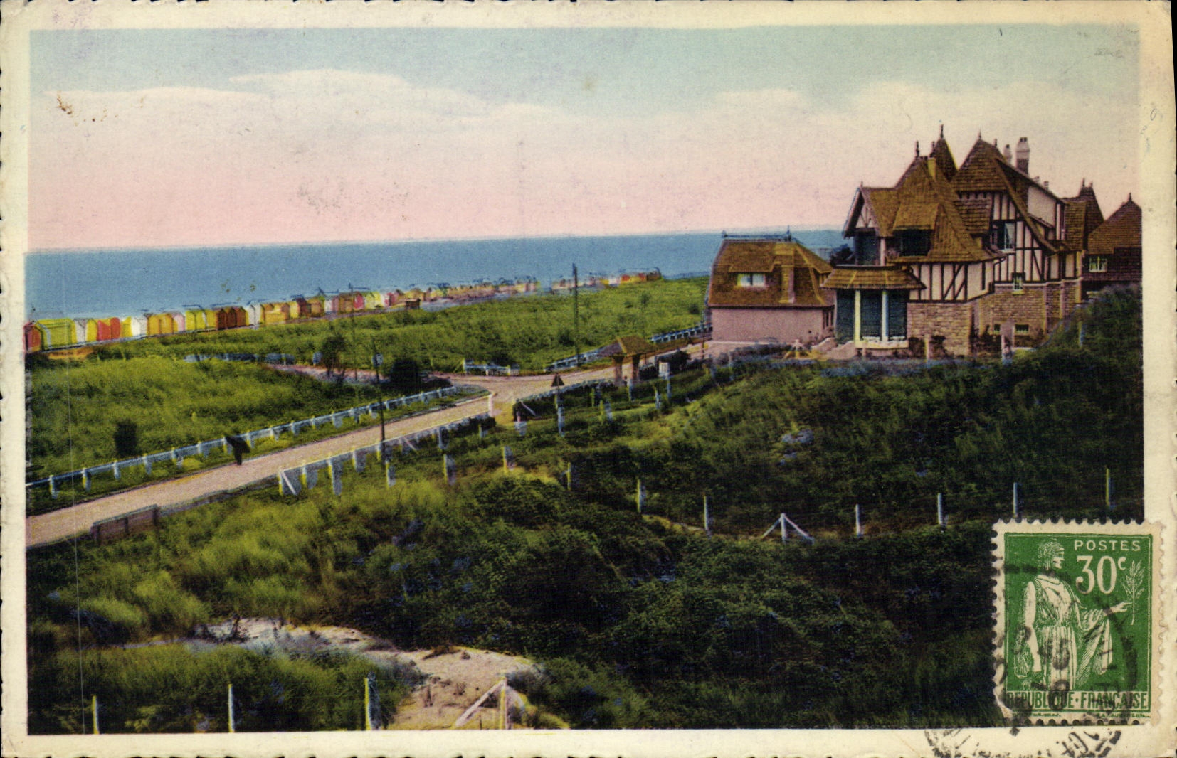 CPSM Franceville Maritime Beach Boulevard