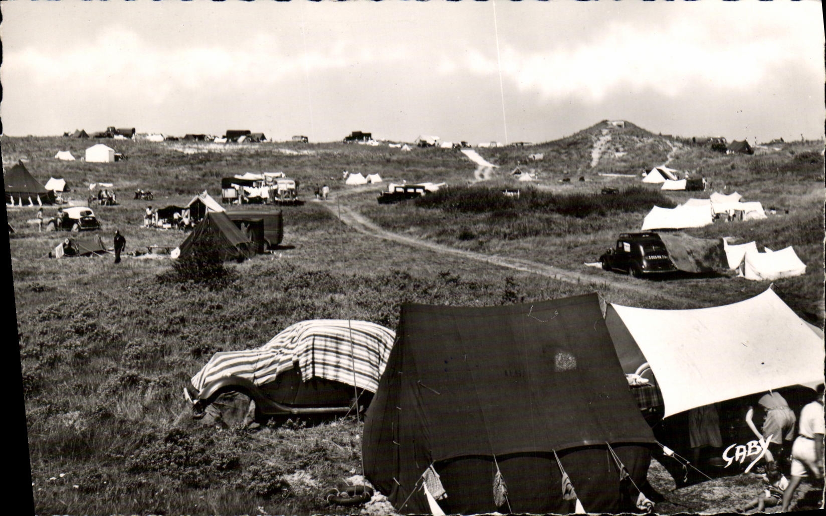 MODERN CARD Franceville the Village of Fabric Camp site