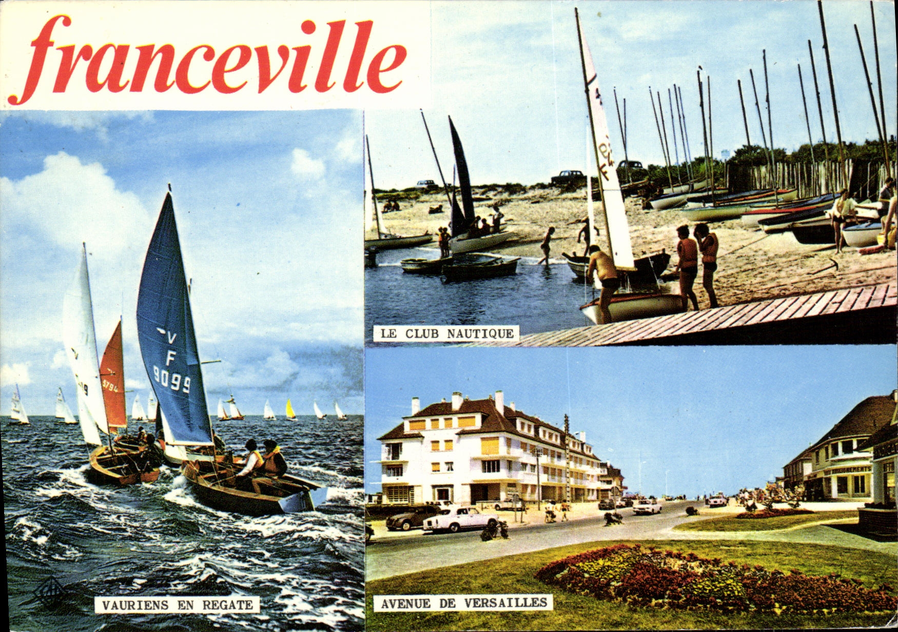 MODERN CARD nautical Franceville Club Good for nothings in regatta Which occurred of Versailles