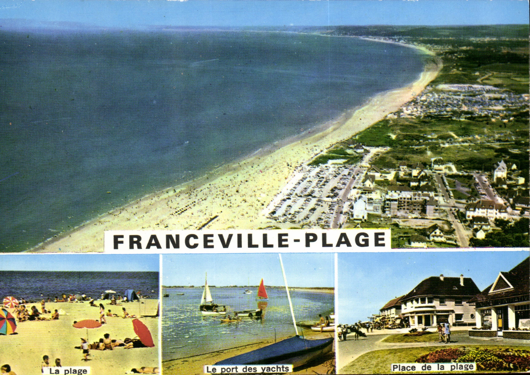 MODERN CARD Franceville Plage Port of the yachts Places beach