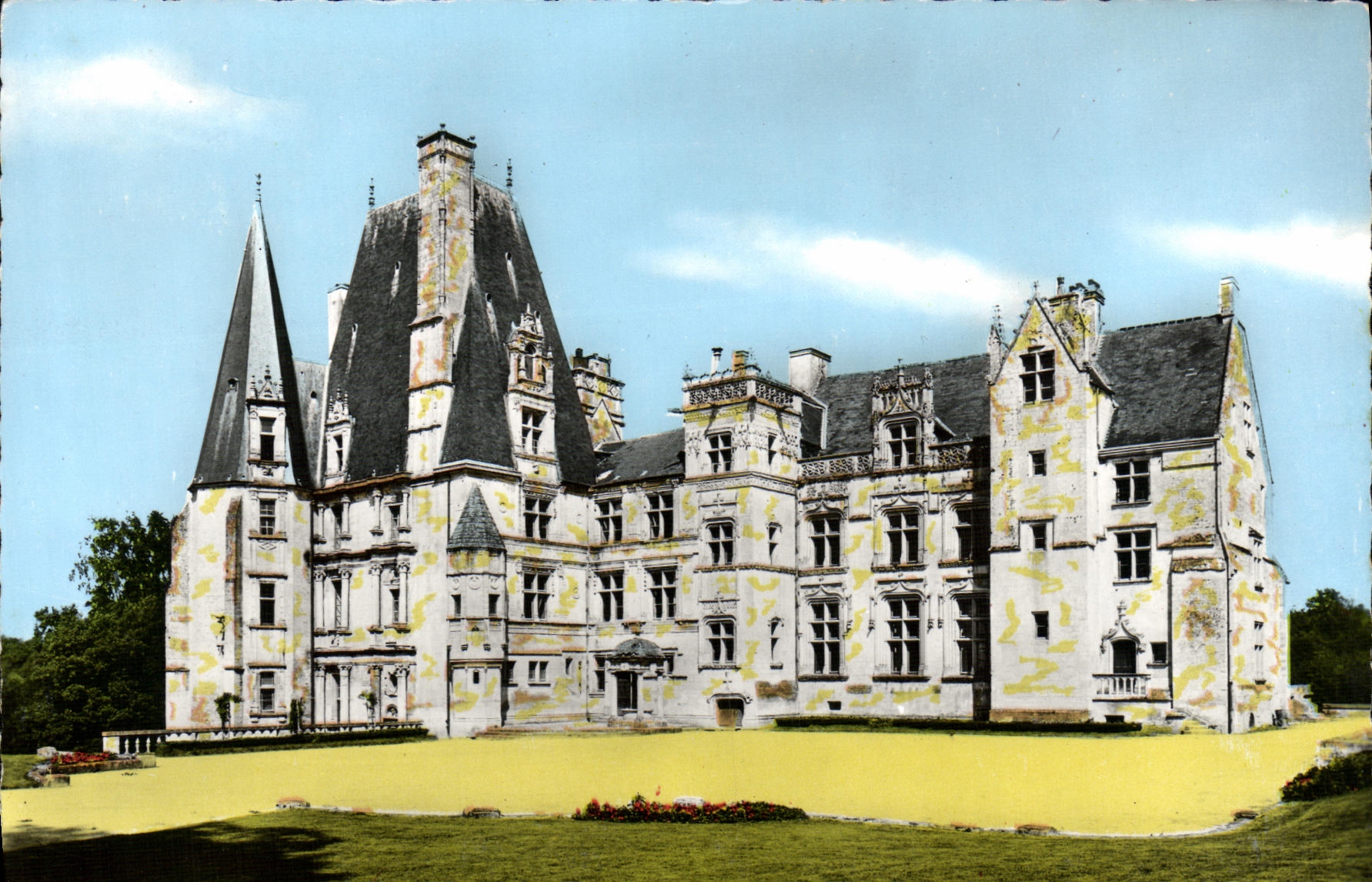 MODERN CARD Castle of Fountain Henry Apple brandy XV E XVl E centuries