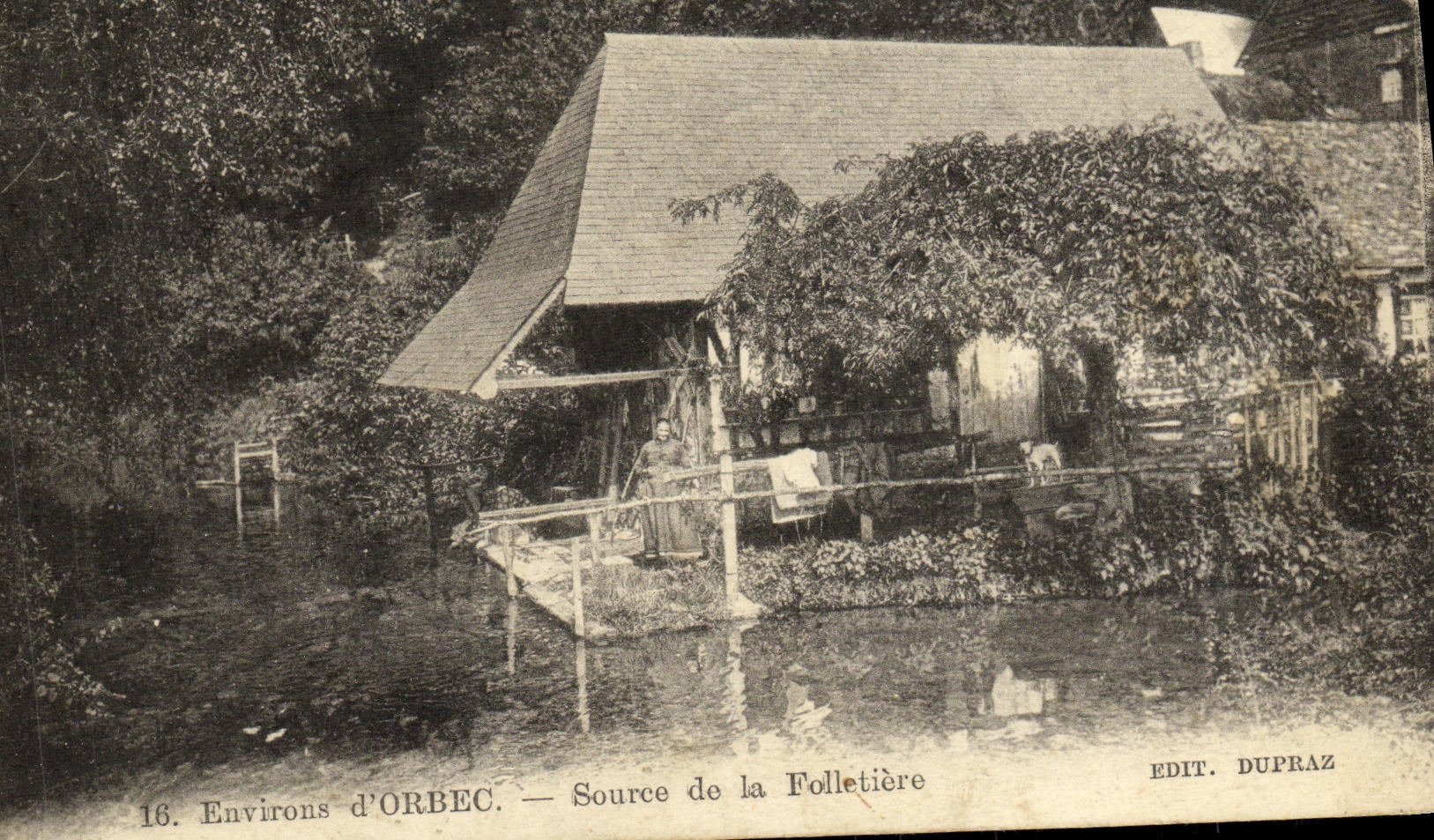CPA Environs d Orbec Source de la Folletiere