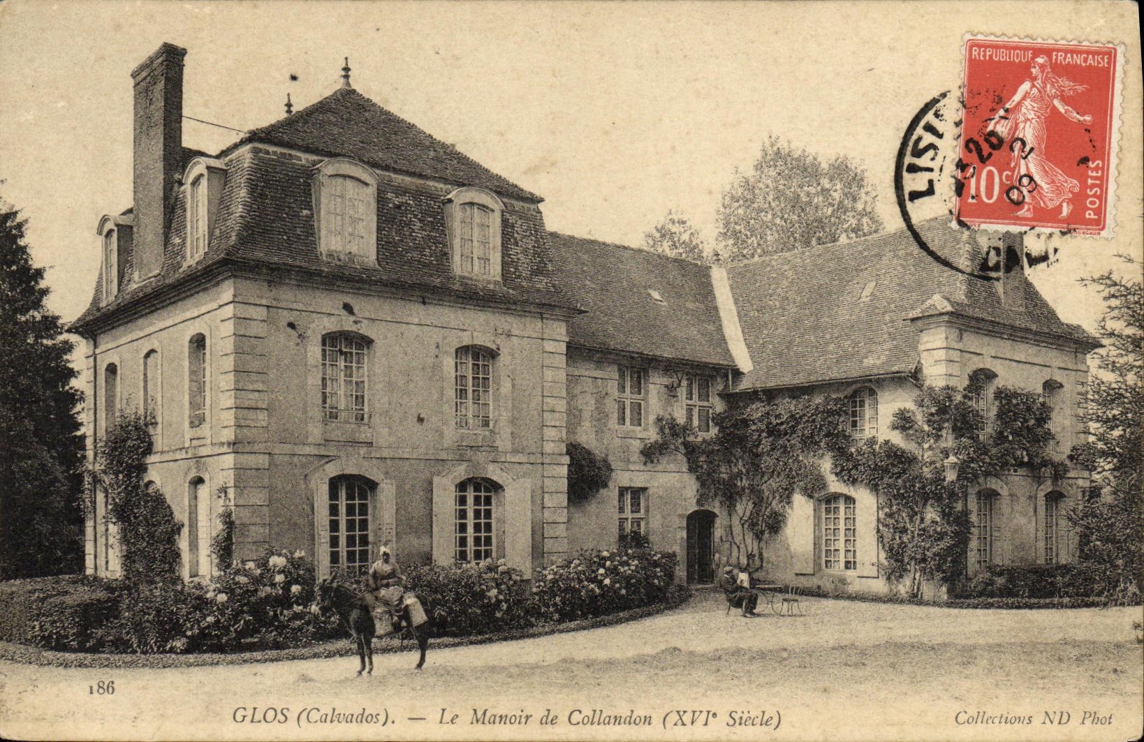VINTAGE POSTCARD Glos the Manor of Collandon