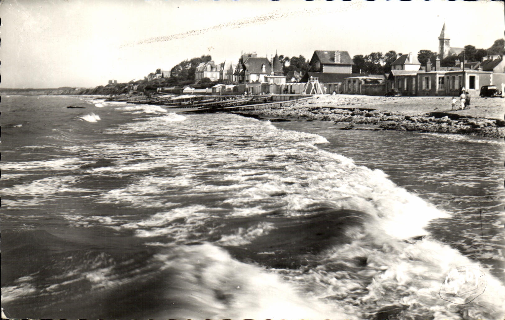 MODERN CARD Grandcamp les Bains the Beach