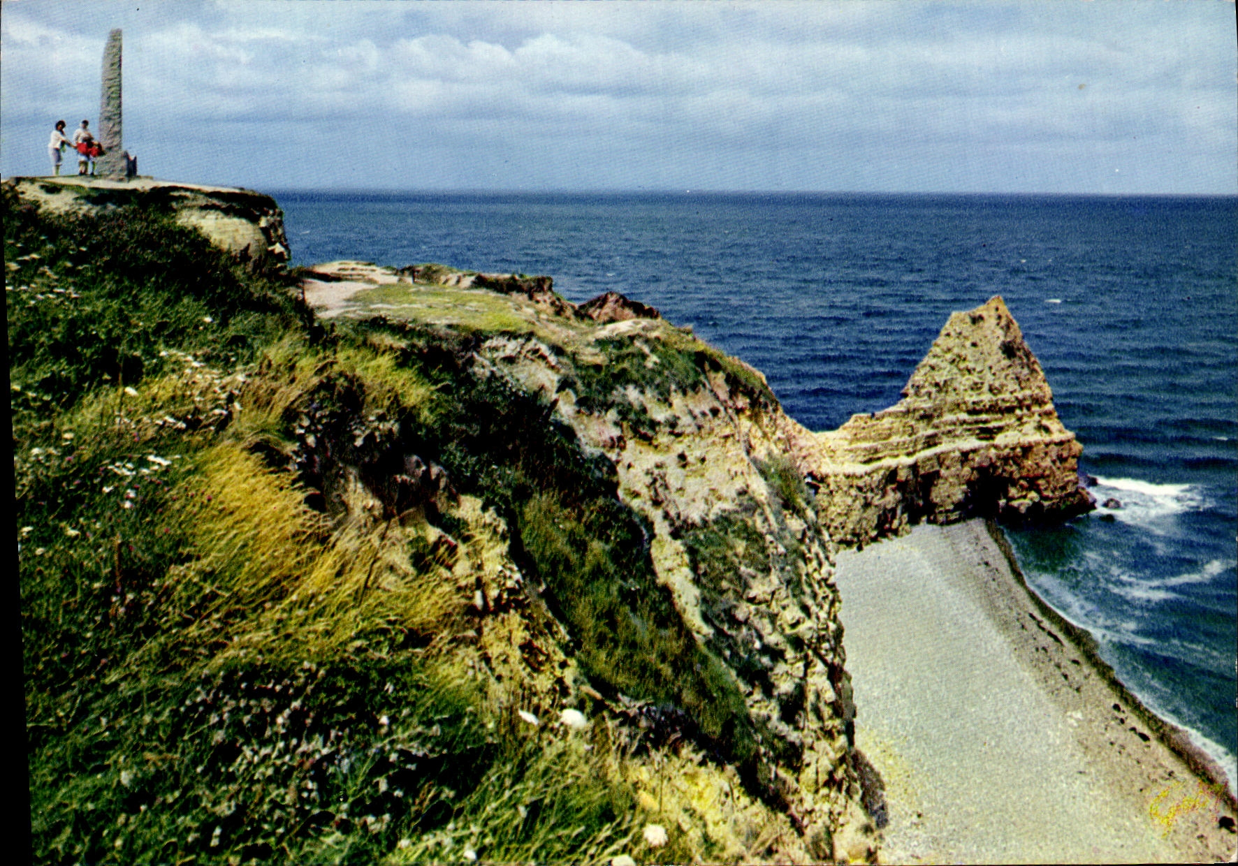 MODERN CARD Point of Hoc Omaha Beach