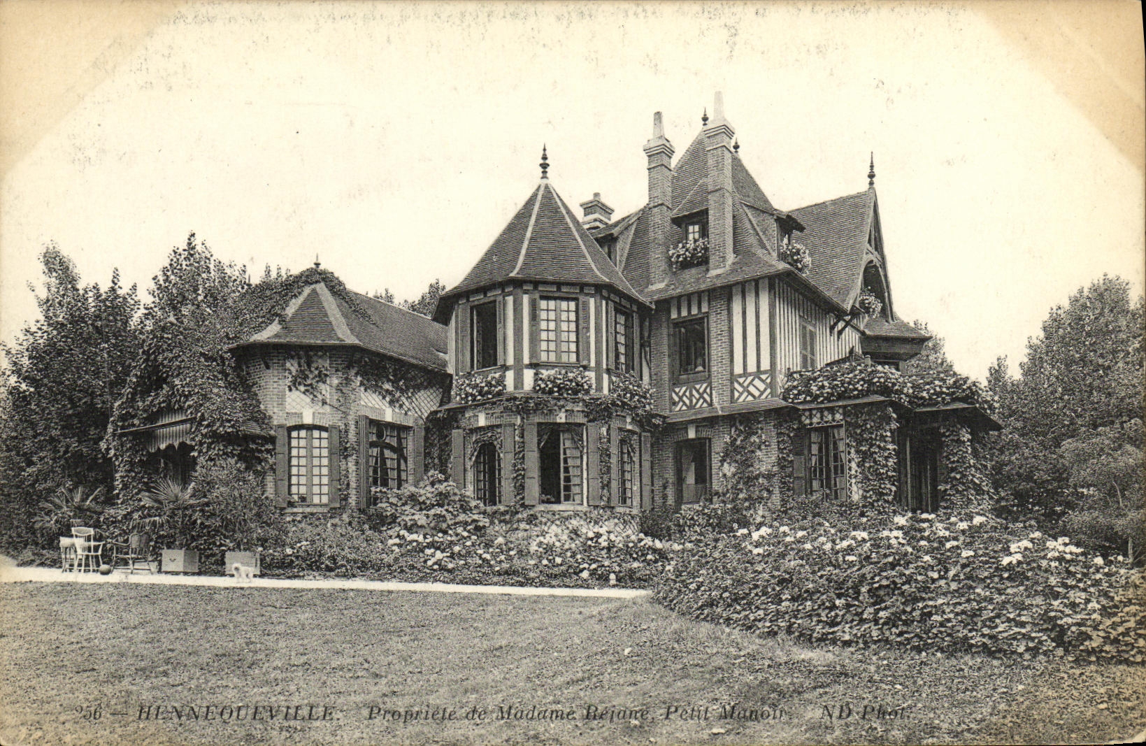 VINTAGE POSTCARD Hennequeville Small manor