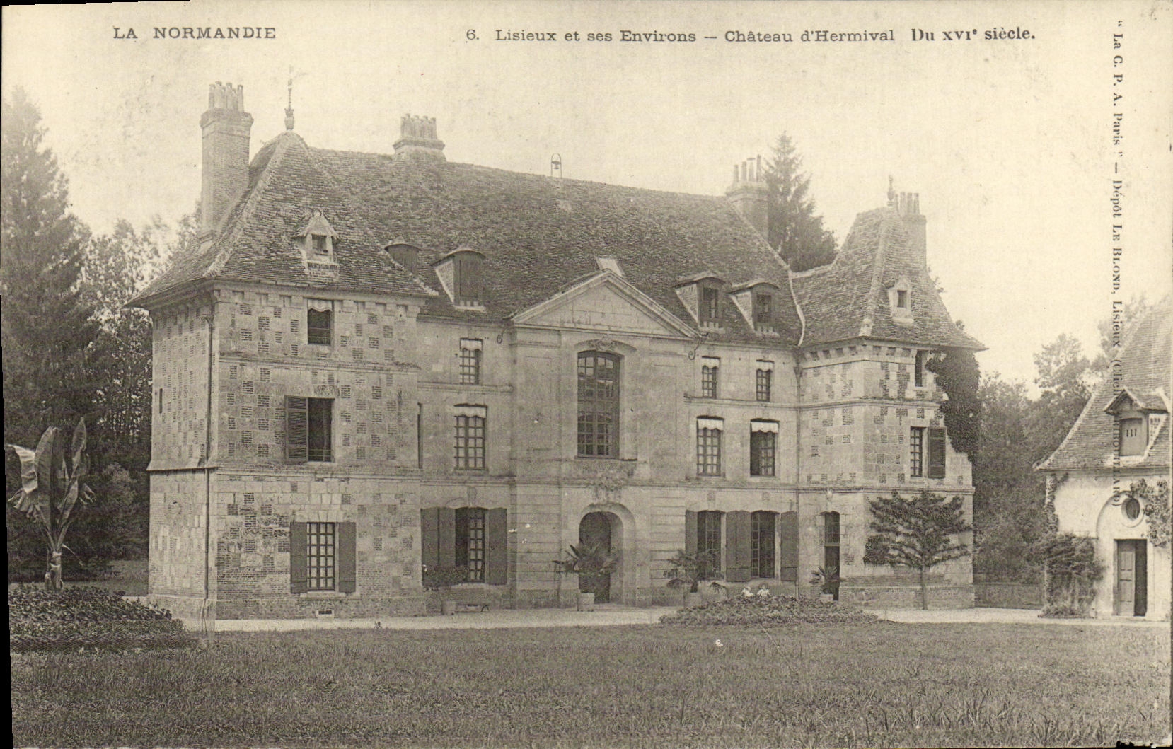 VINTAGE POSTCARD Lisieux and its Surroundings Castle D Hermival Of XVl E Century