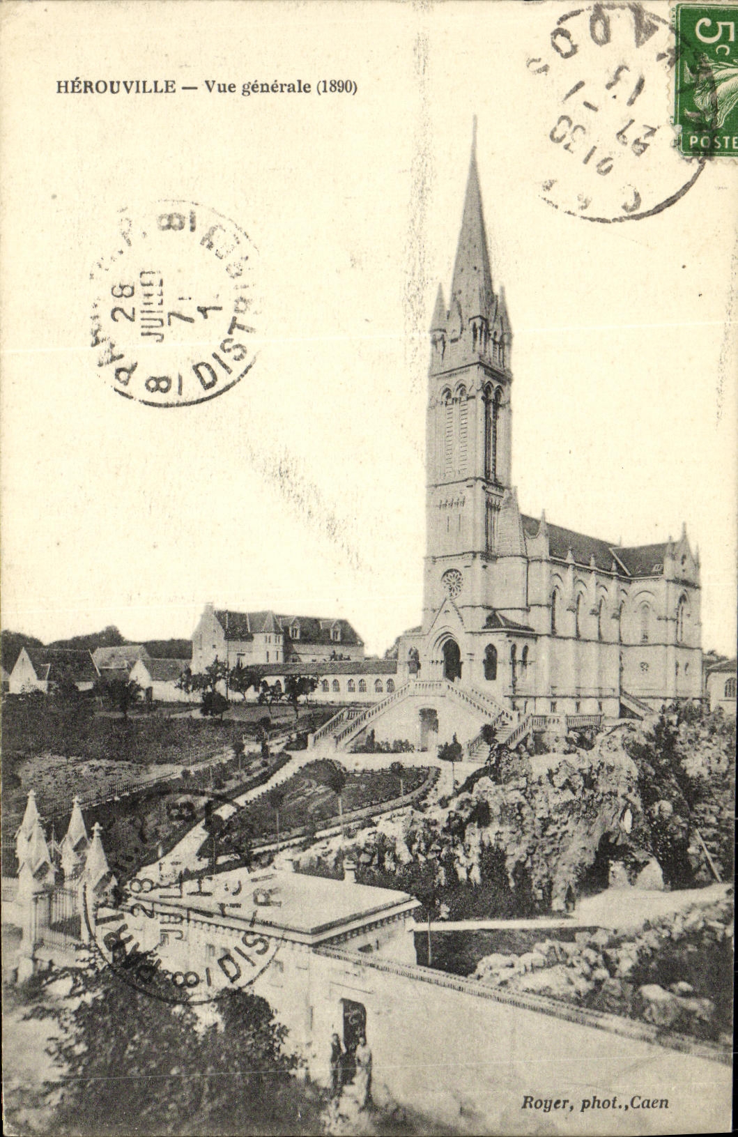 VINTAGE POSTCARD Herouville View