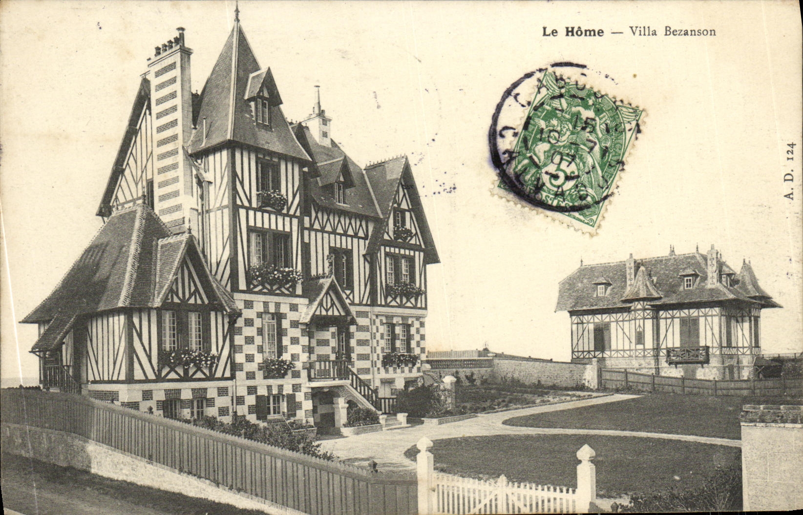 VINTAGE POSTCARD the Home Bezanson Villa