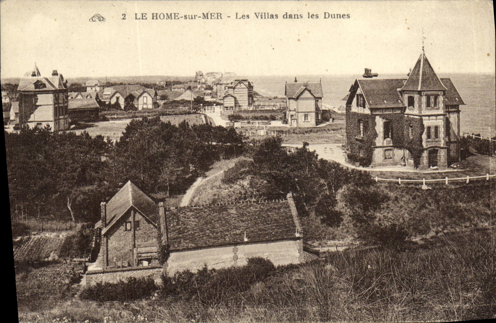 VINTAGE POSTCARD the Home on Sea Villas in the Dunes
