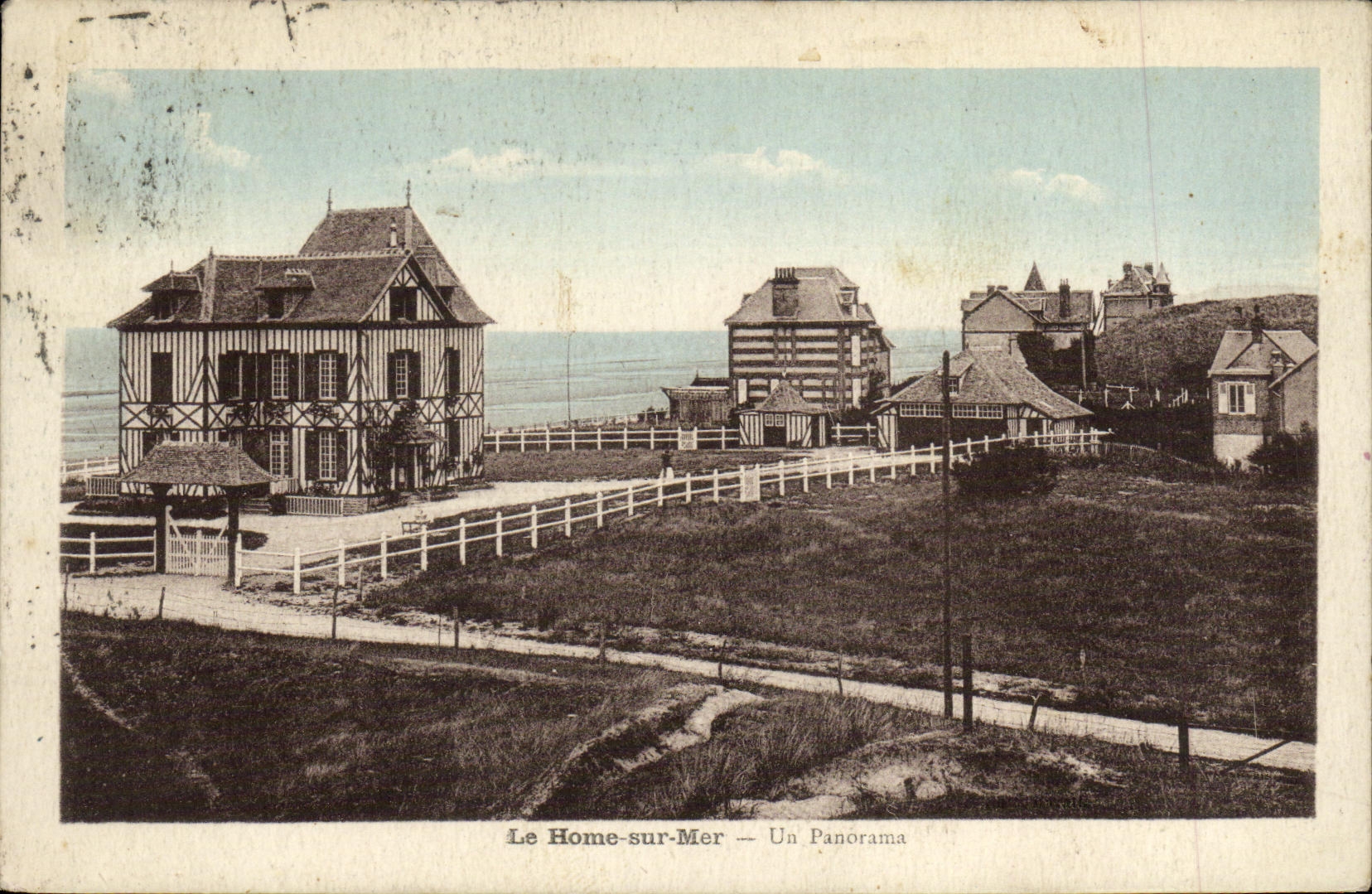 VINTAGE POSTCARD the Home On Sea a Panorama