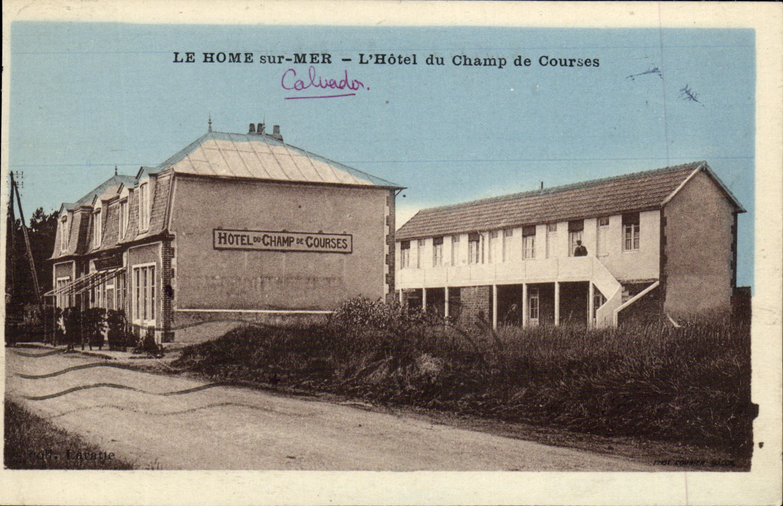 VINTAGE POSTCARD the Home On Sea L Hotel of the Racecourse
