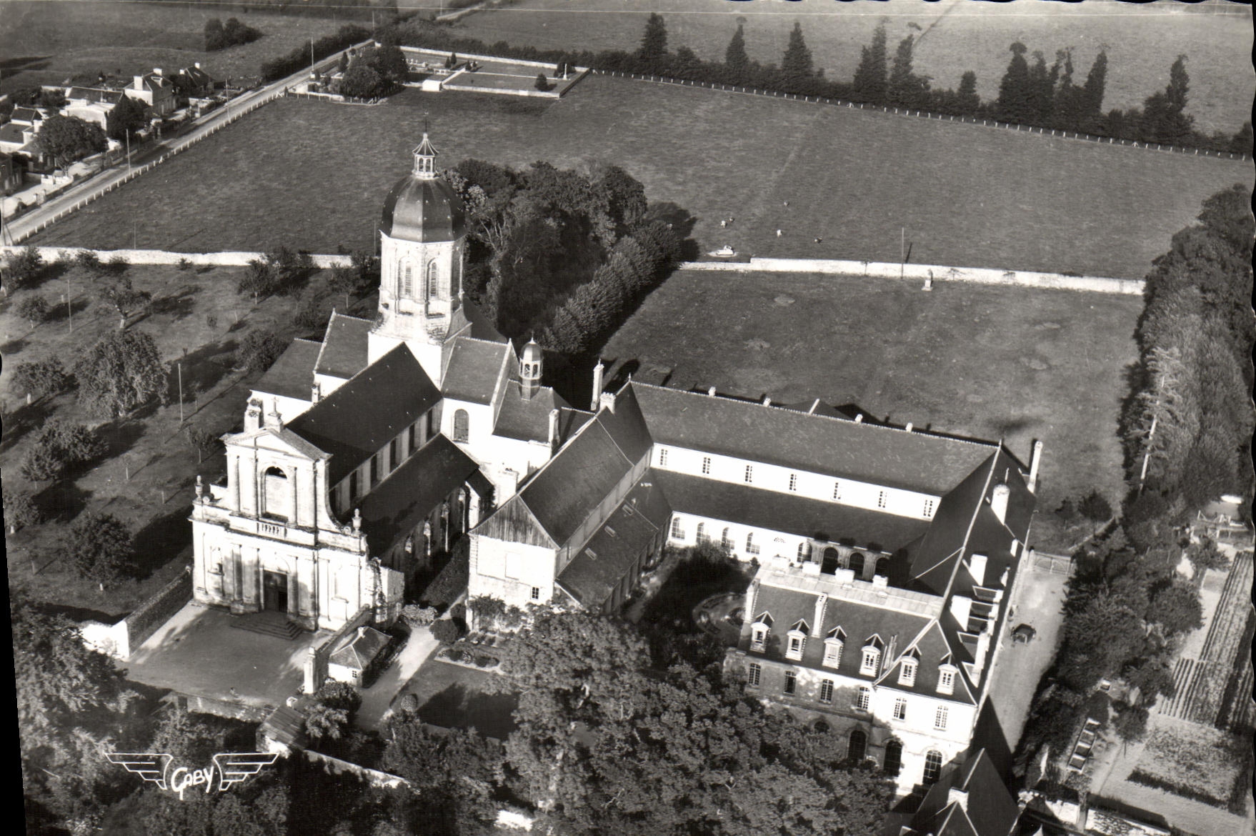 MODERN CARD Juaye Mondaye Abbey Holy Martin