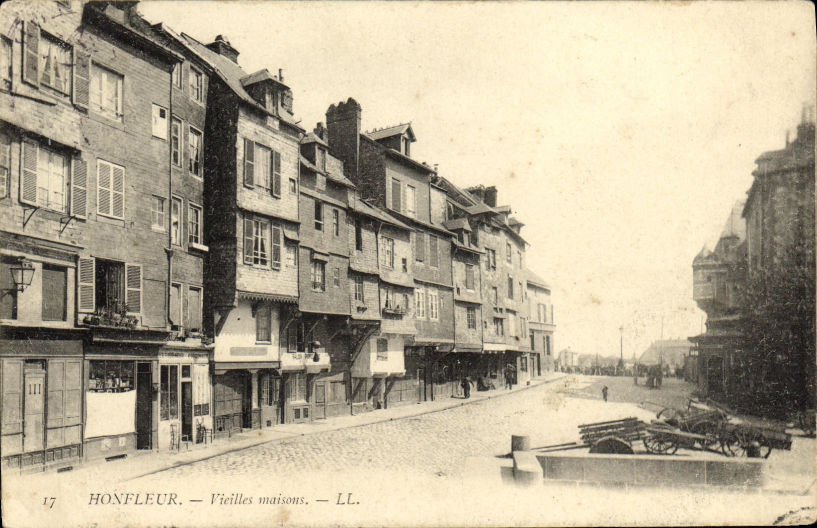 CPA Honfleur Vieilles Maisons 