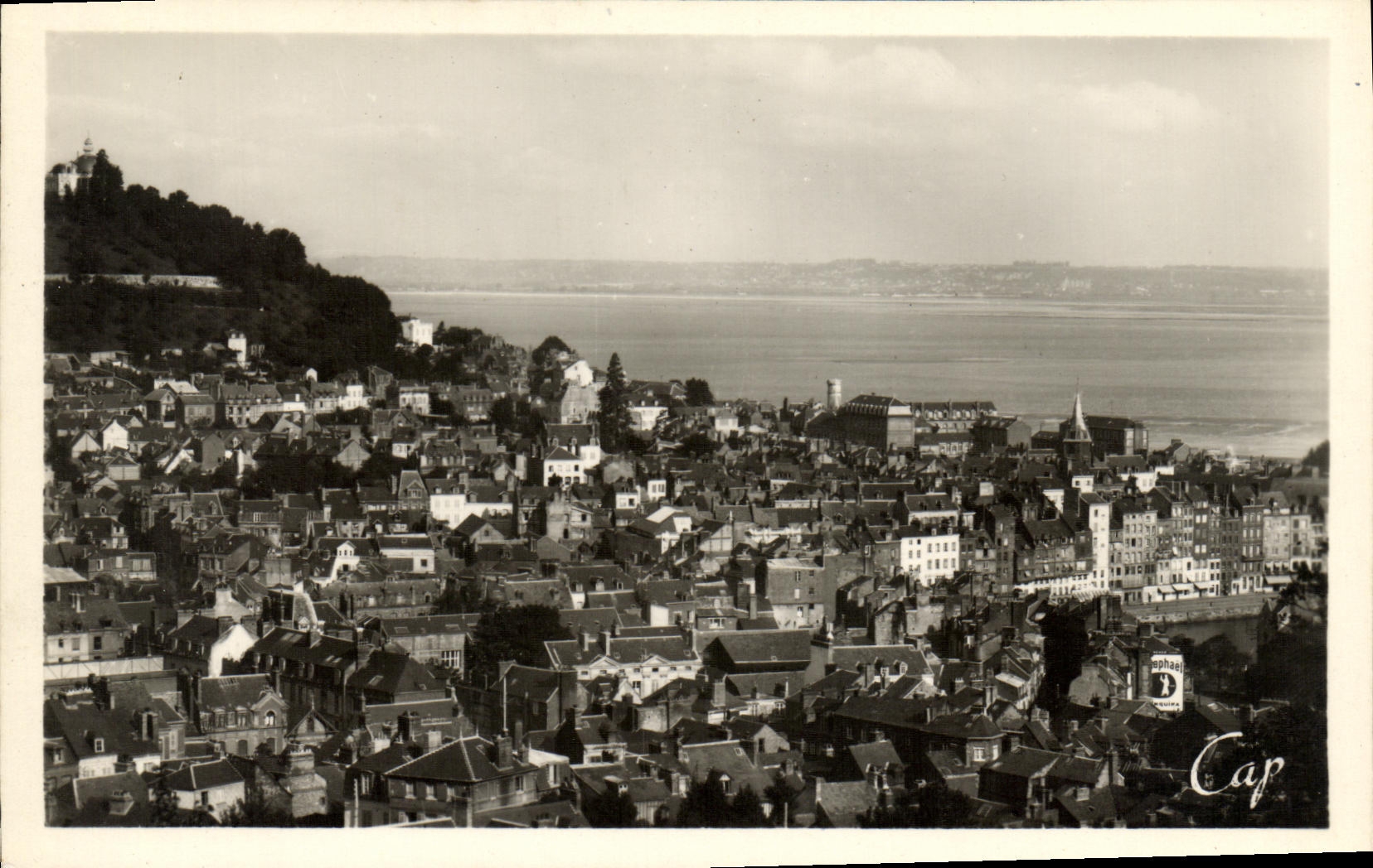 CPM Honfleur Panorama vers Honfleur et le Havre