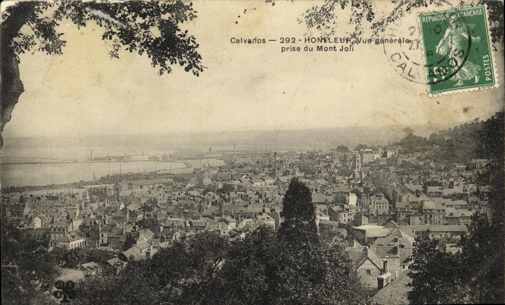 CPA Honfleur Vue Generale Prise du Mont Joil