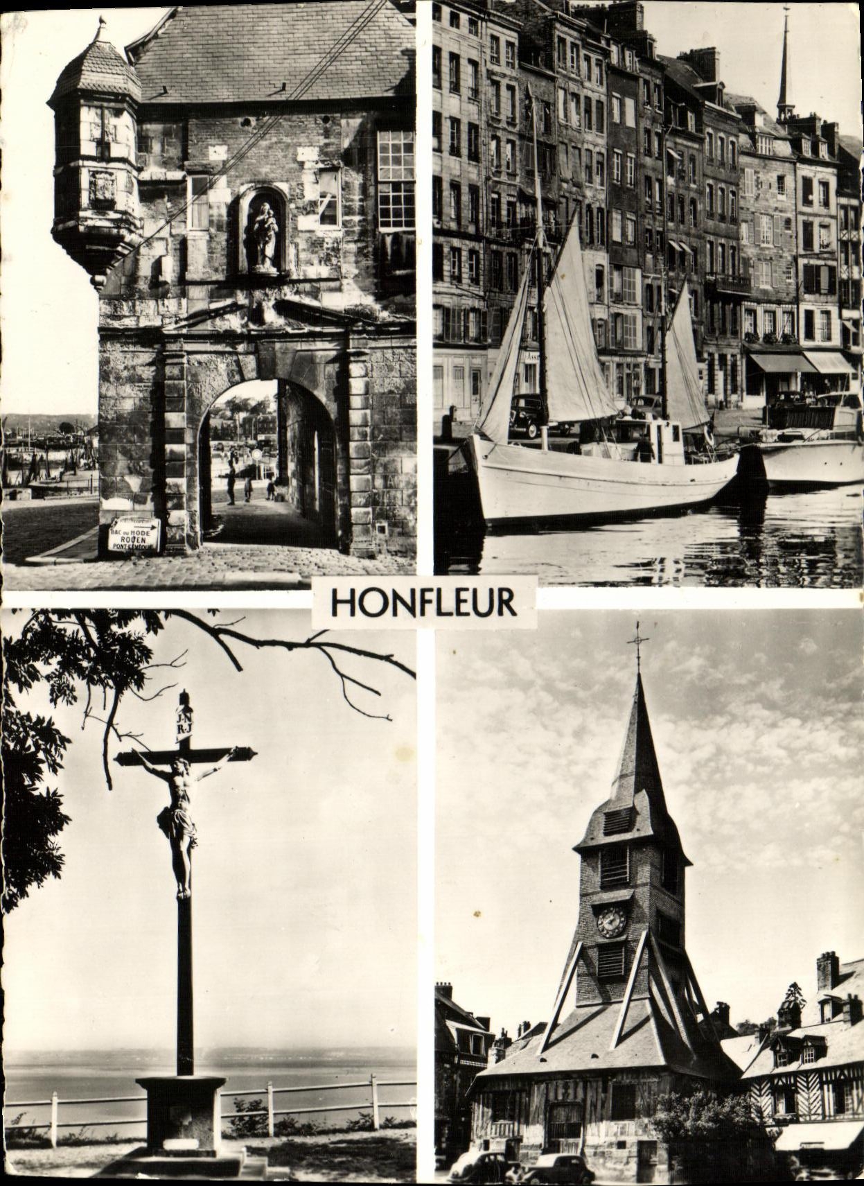 CPM Honfleur La Lieutenance Les Vieilles Maisons du Quai