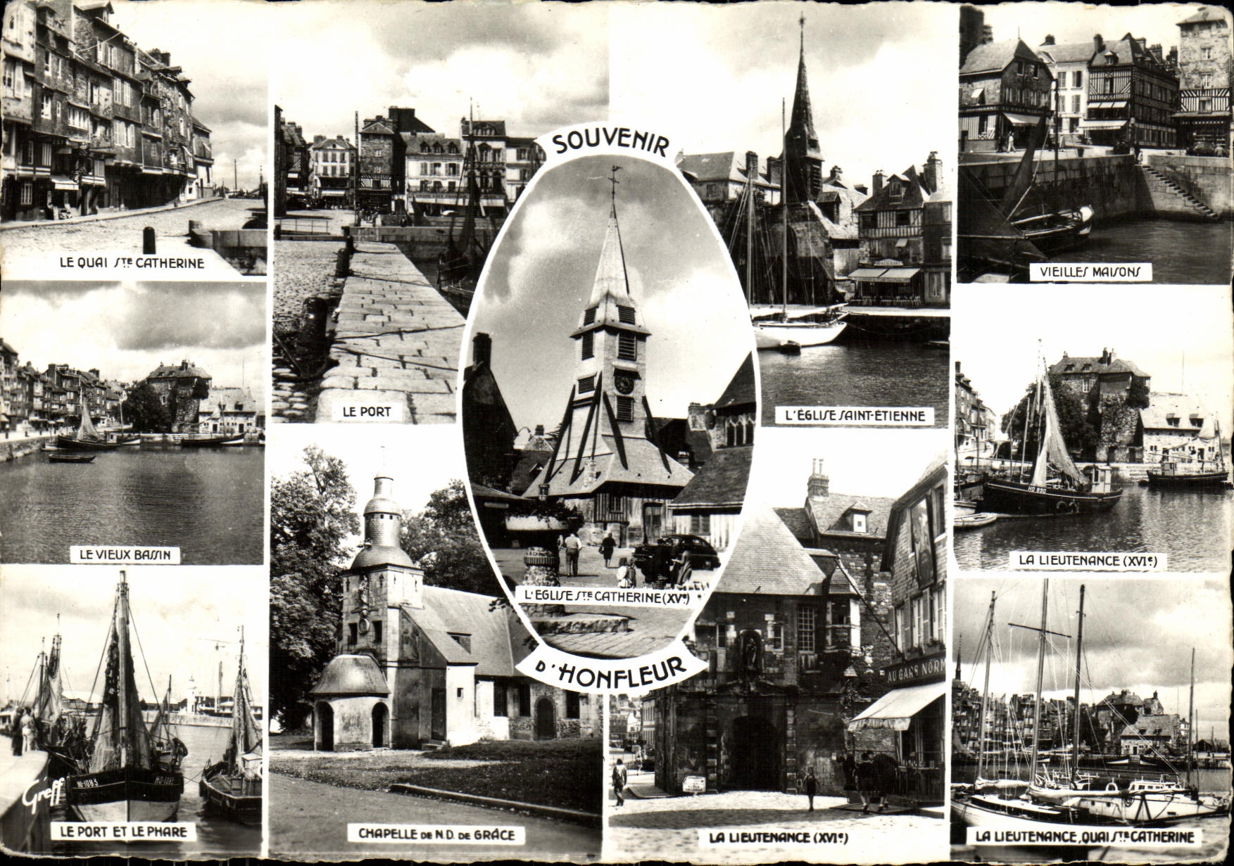 CPM Honfleur La Lieutenance Les Vieilles Maisons du Quai