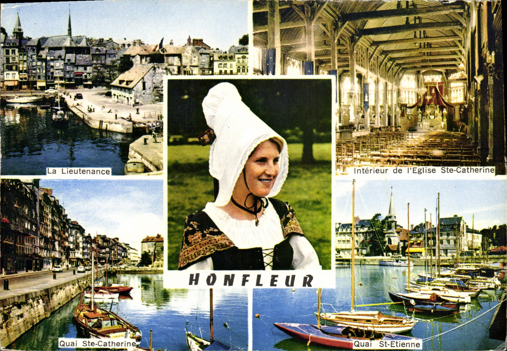 CPM Honfleur Le Vieux Bassin Lieutenance Coiffe Quai Ste Catherine