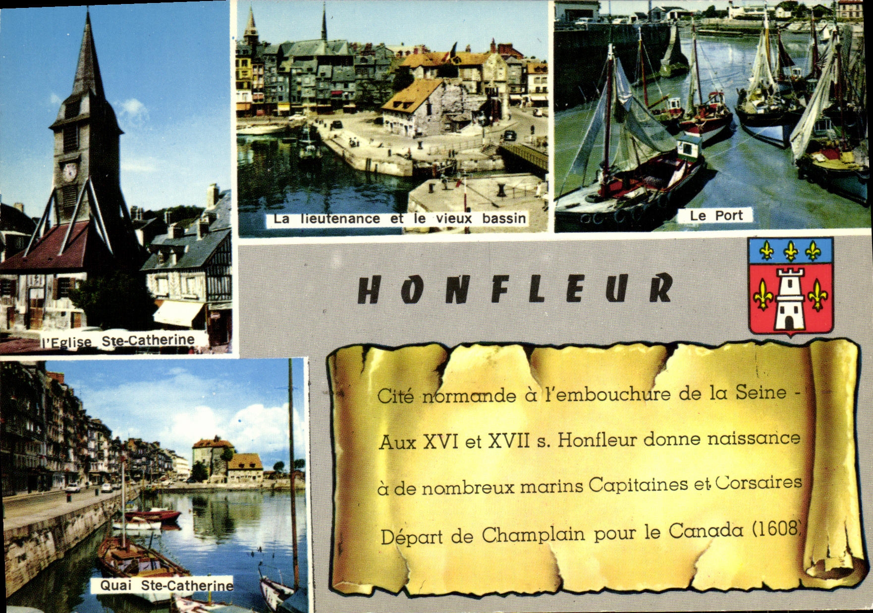 CPM Honfleur Lieutenance Eglise Ste Catherine