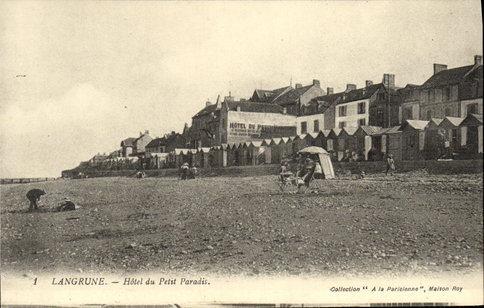 VINTAGE POSTCARD Langrune Hotel of the Small Paradise