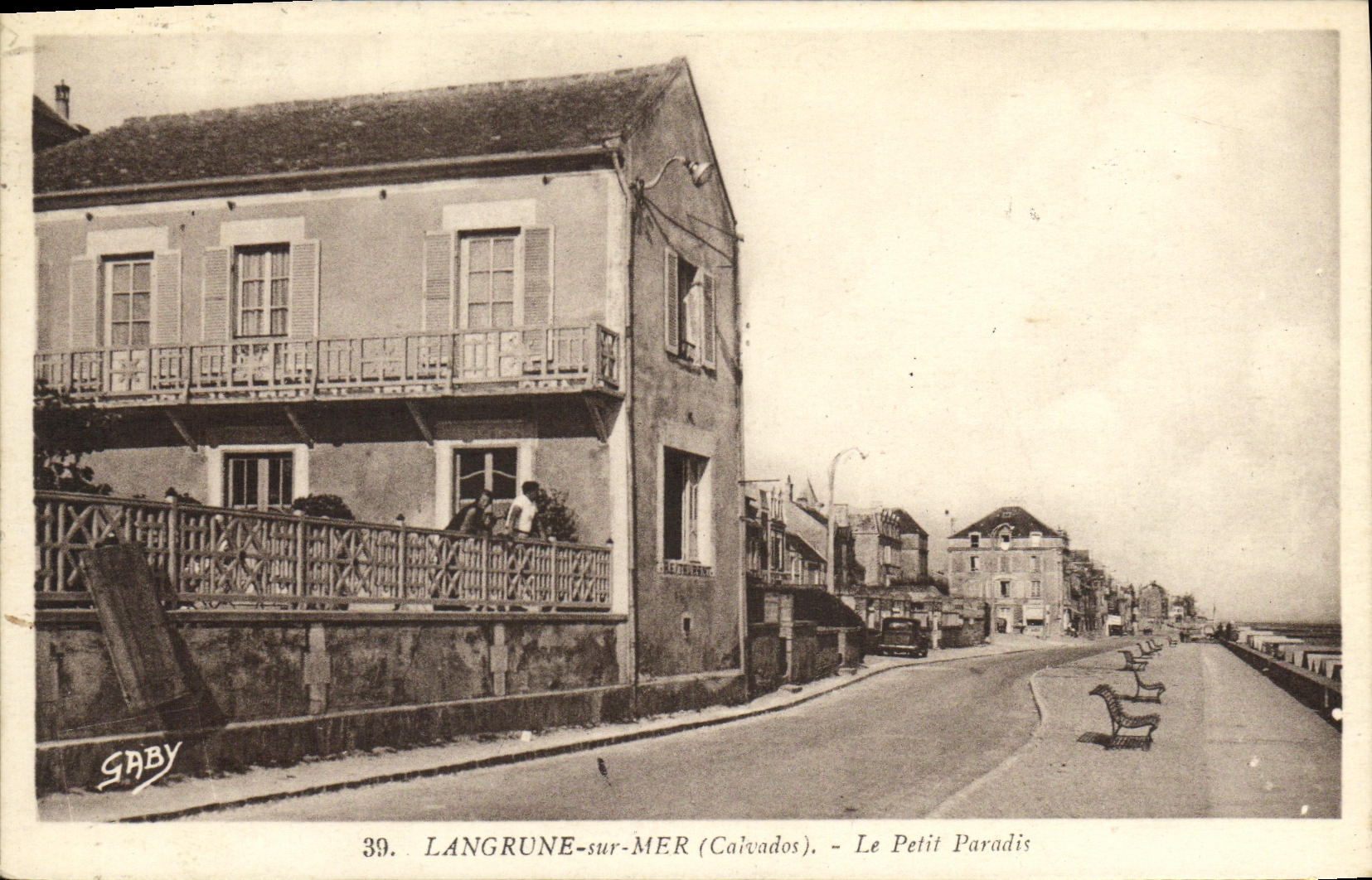 VINTAGE POSTCARD Langrune On Sea the Small Paradise