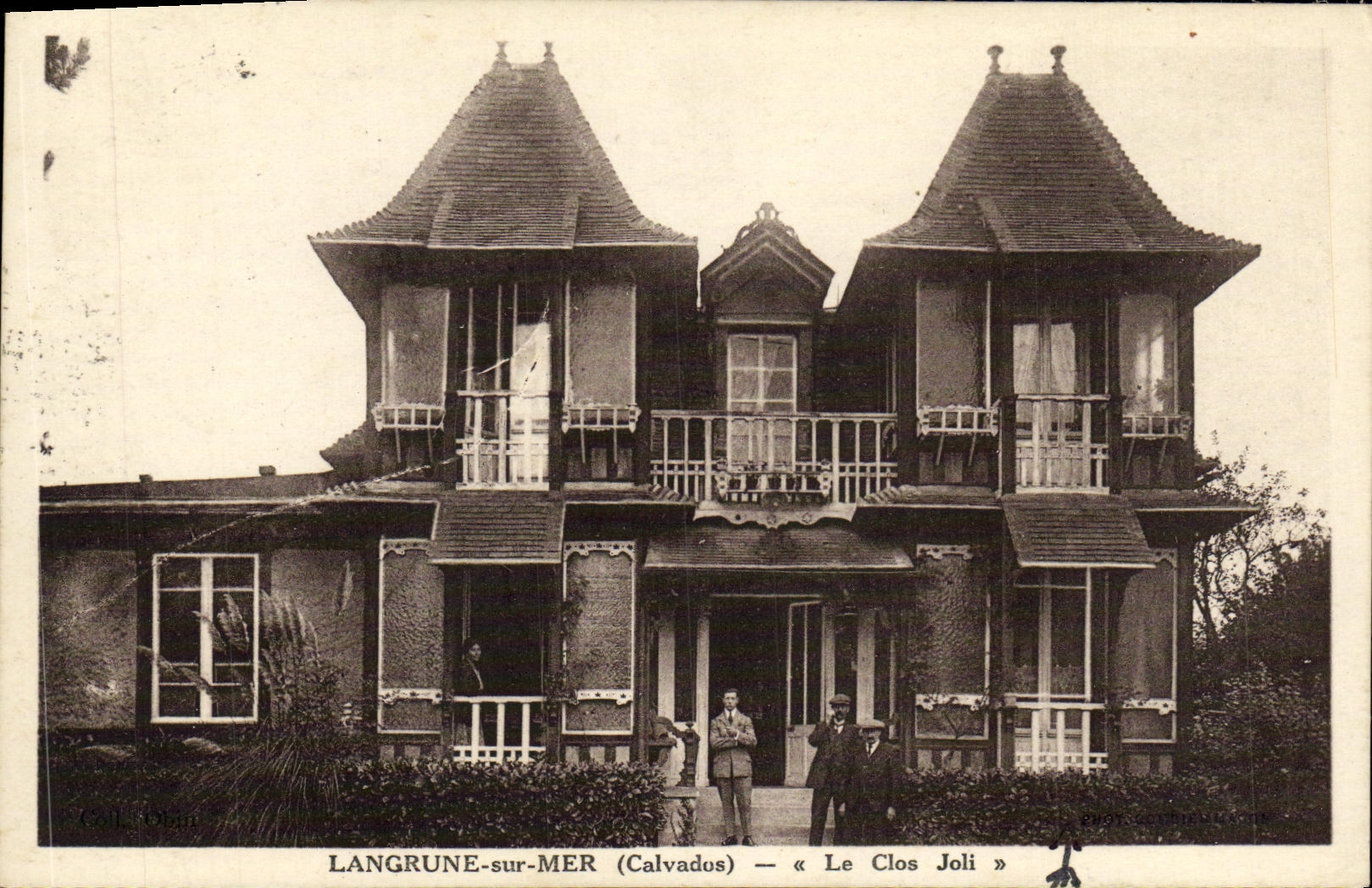 VINTAGE POSTCARD Langrune On Sea the Pretty field