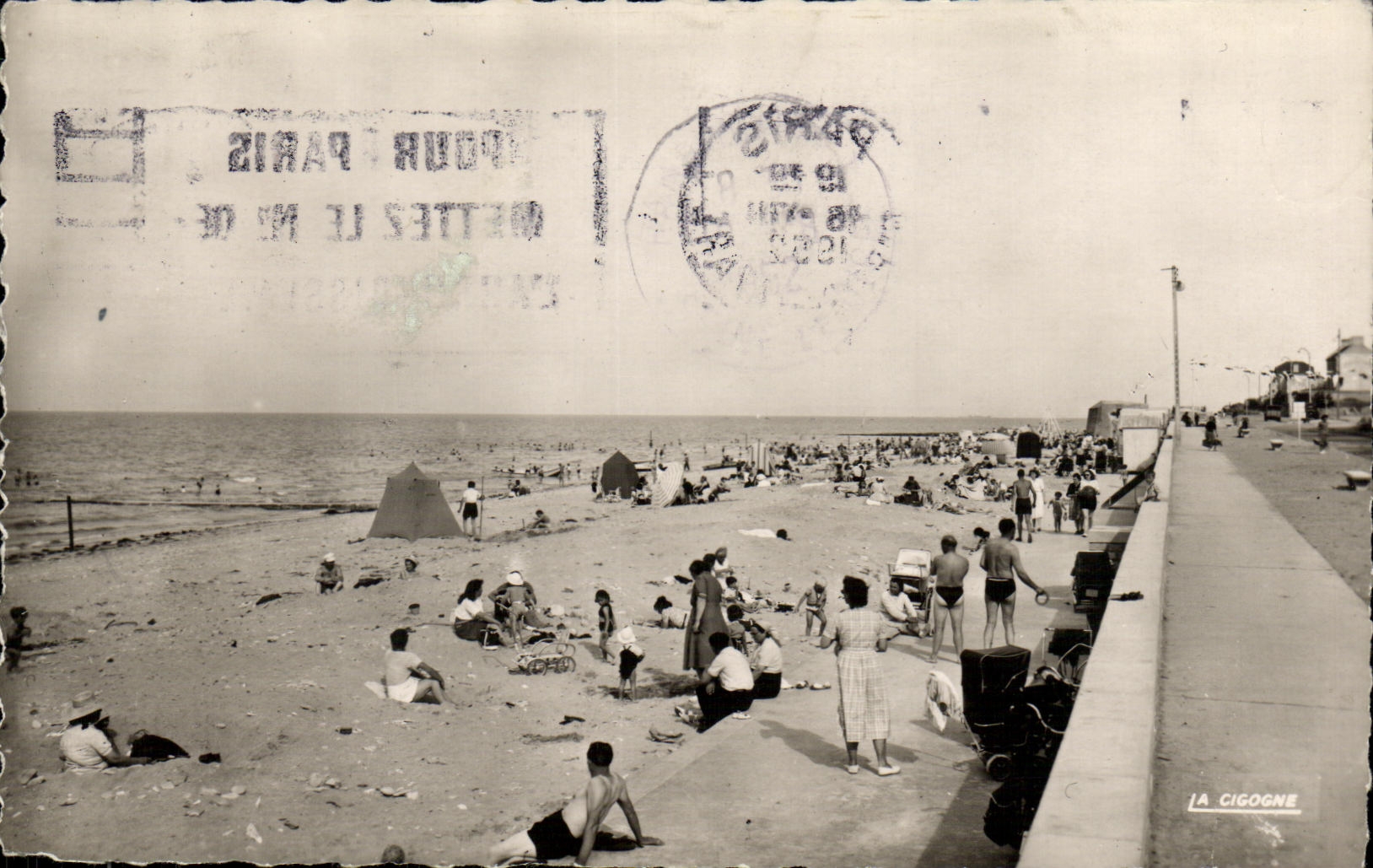 MODERN CARD Langrune On Sea the Dam