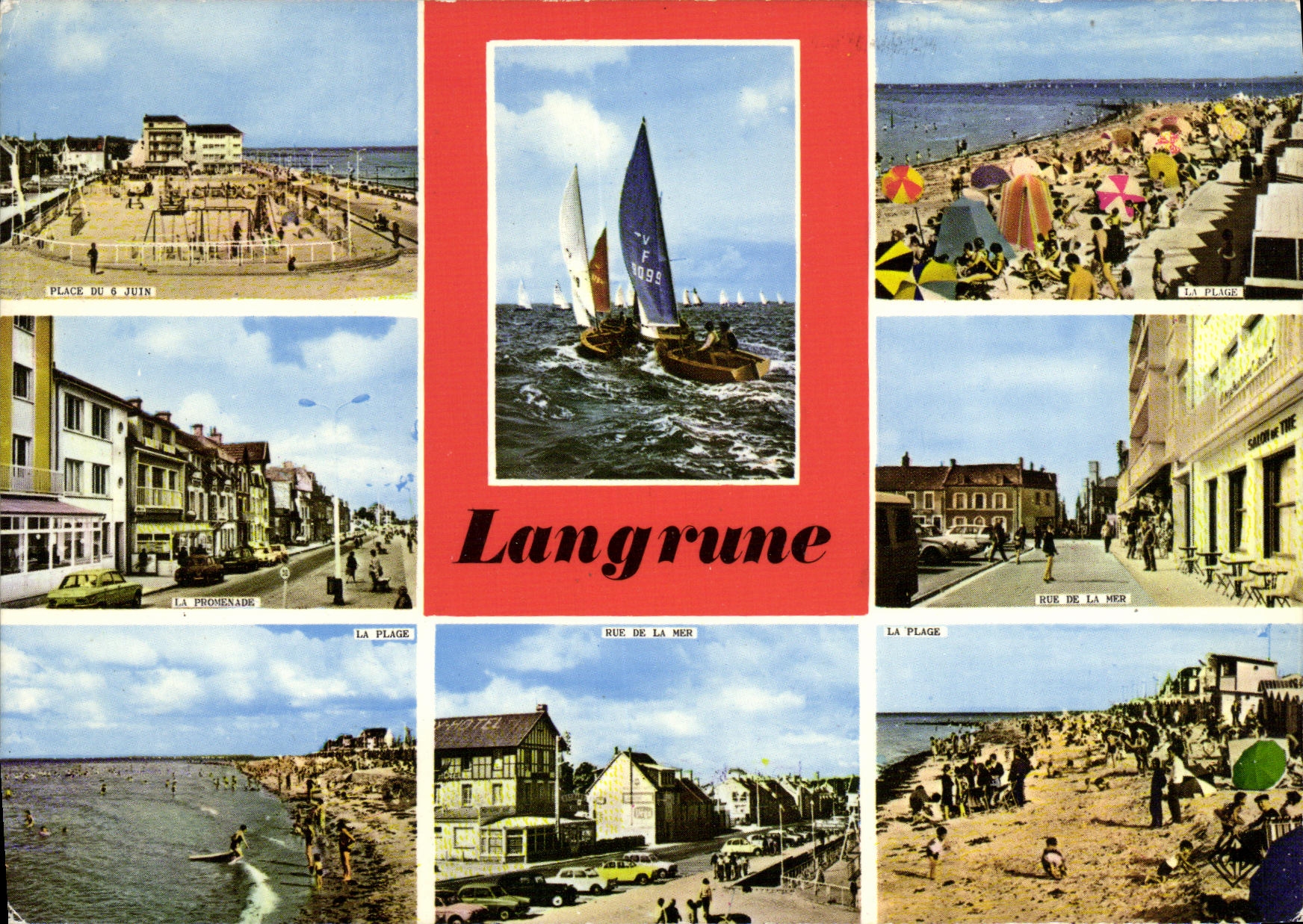 MODERN CARD Langrune On Sea