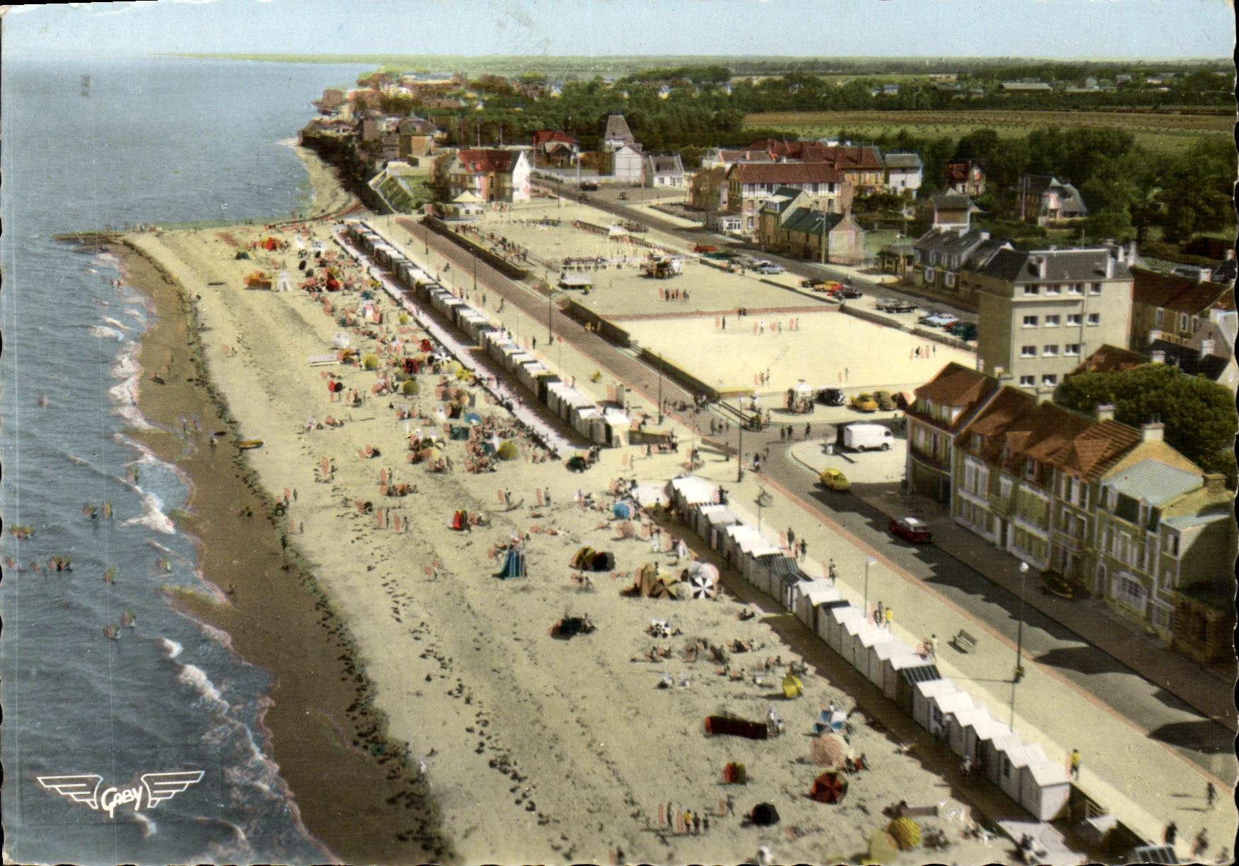 MODERN CARD Langrune On Sea the Place of June 6th and the beach