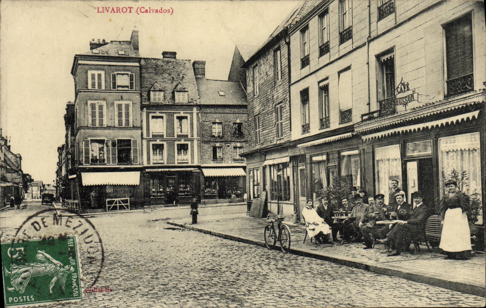 CPA Livarot CAfe Husson TOP
