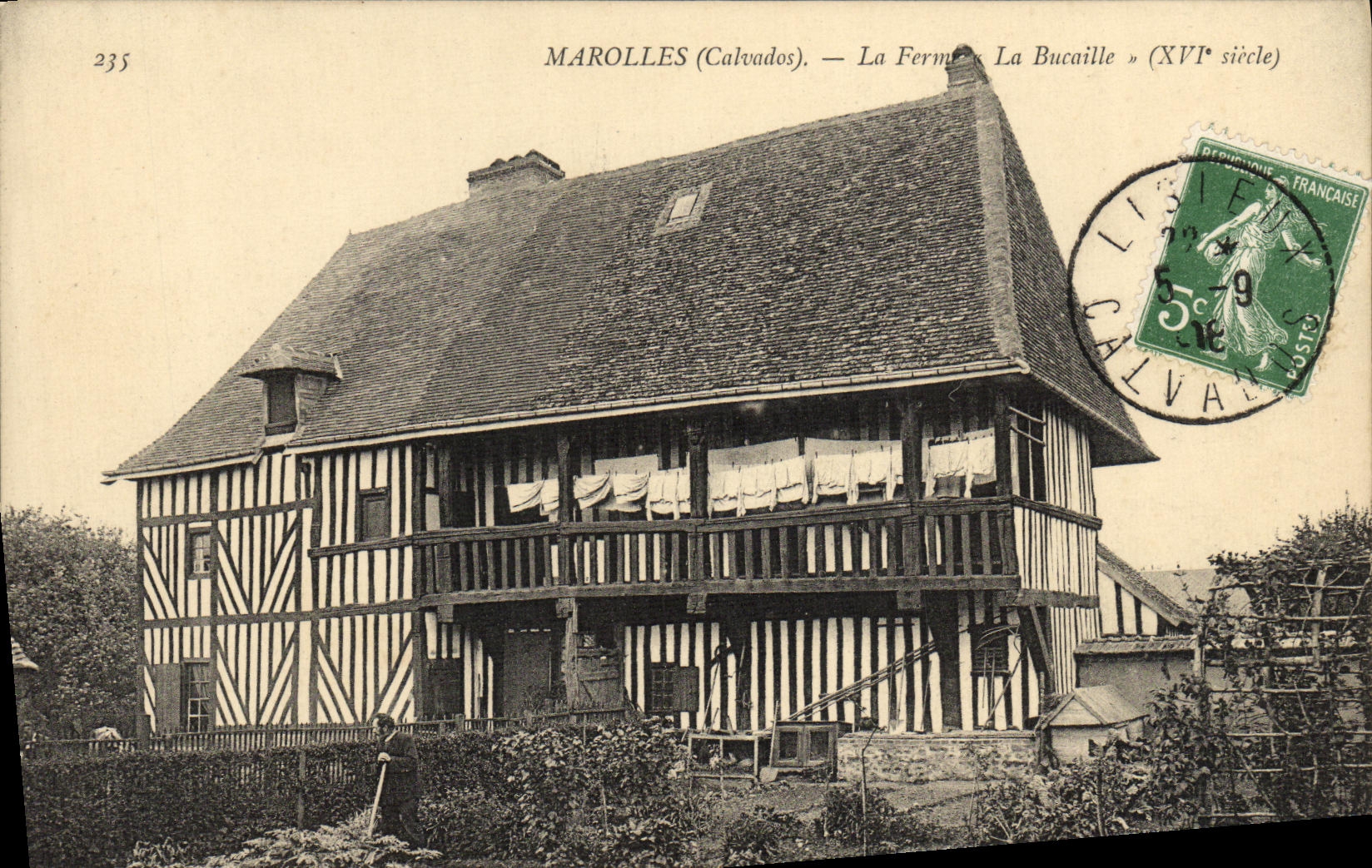VINTAGE POSTCARD Maroilles cheese the Farm Bucaille