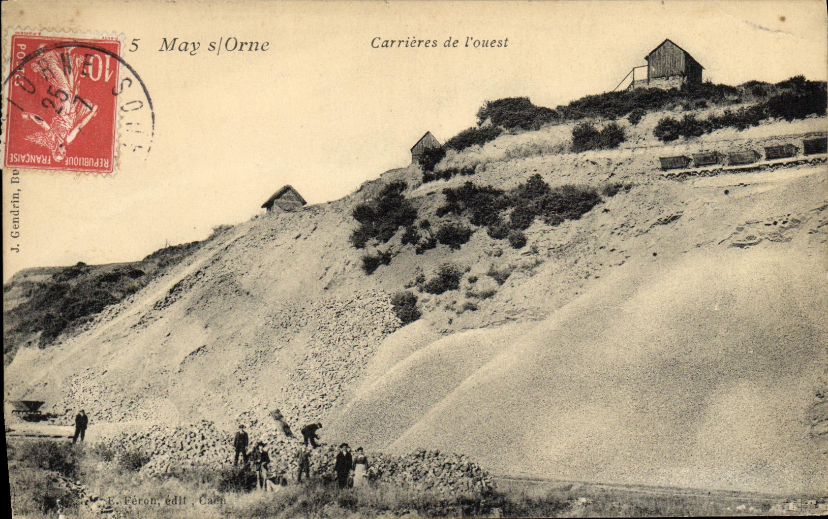 La POSTAL mayo S de la VENDIMIA adorna Carieres de L occidental