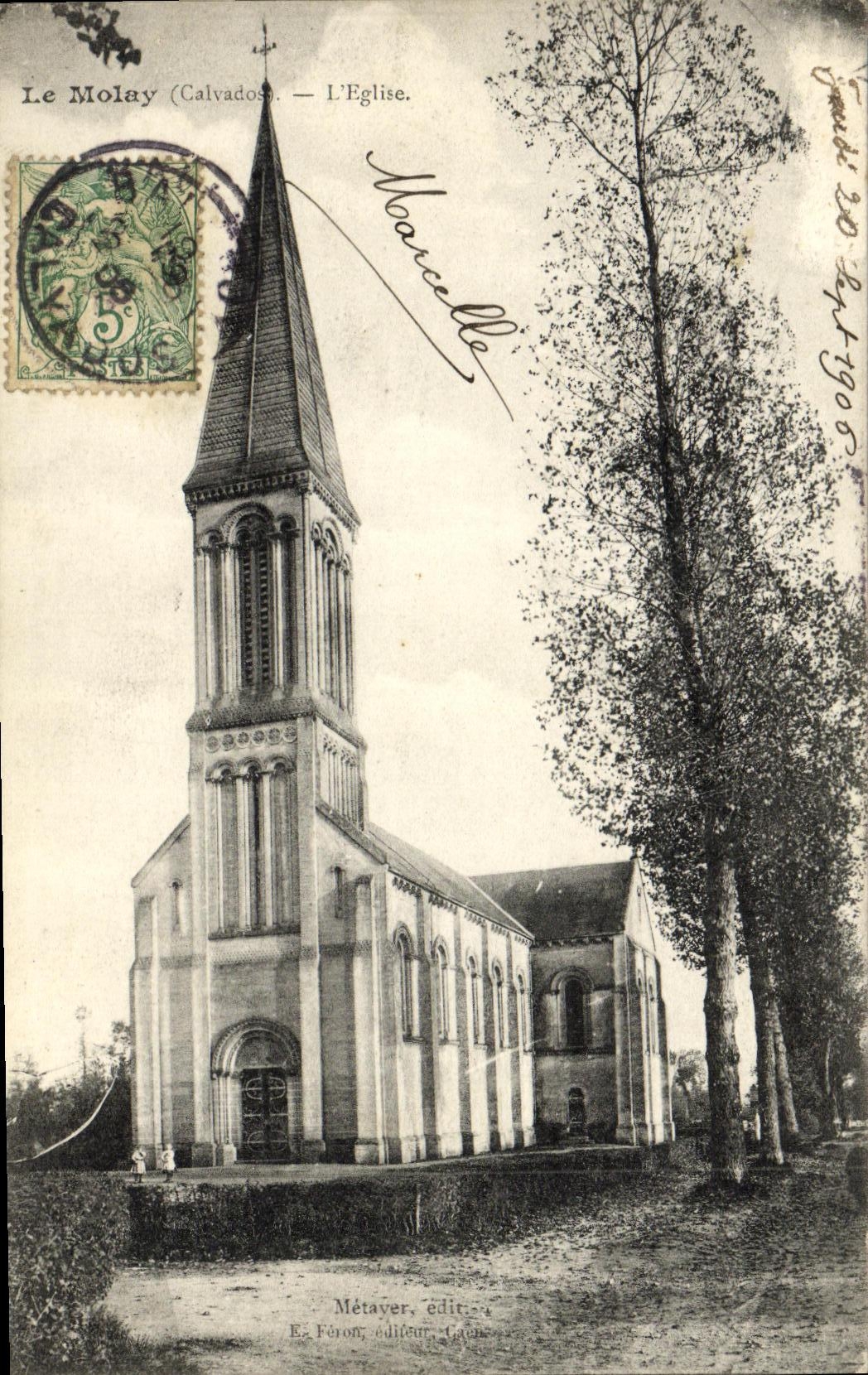 VINTAGE POSTCARD Molay L church