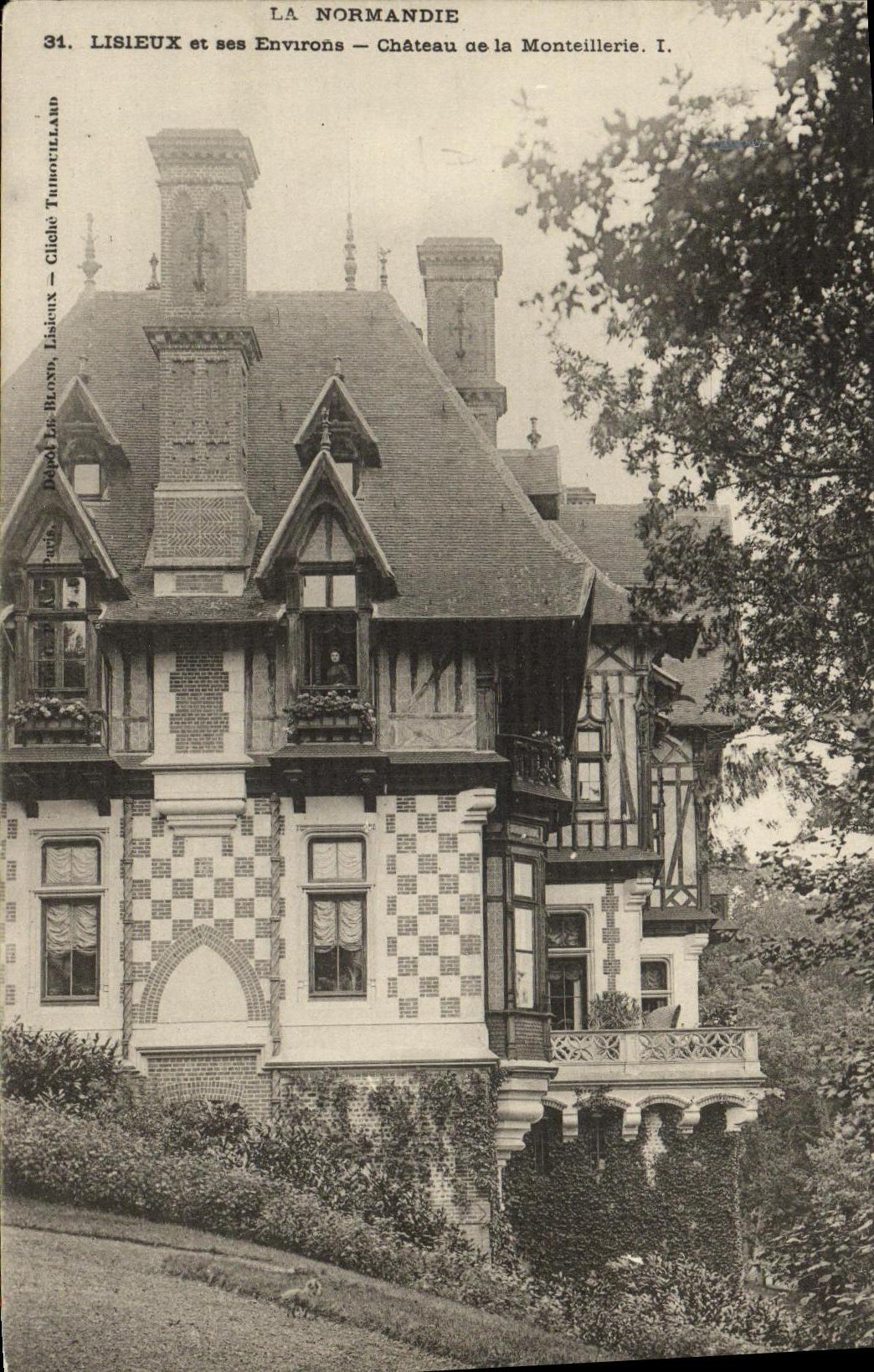 VINTAGE POSTCARD Lisieux and its Surroundings Castle of Monteillerie