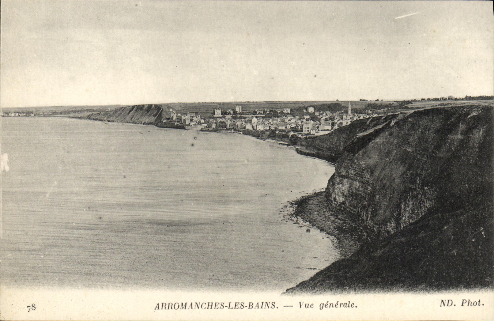 VINTAGE POSTCARD Arromanches les Bains View