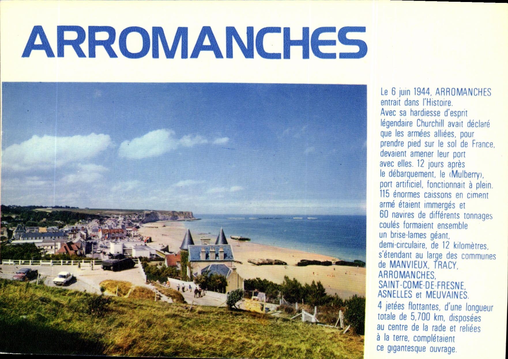 CPM Arromanches Port du Debarcuement